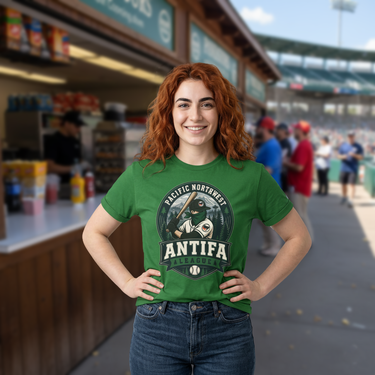 Custom Regional Baseball Tee, Pacific Northwest Antifa League Shirt, Personalized Name and Number Tee
