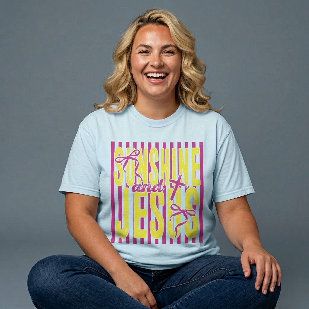 Sunshine and Jesus-Unisex Garment-Dyed T-shirt product thumbnail image Sunshine and Jesus-Unisex Garment-Dyed T-shirt product thumbnail image