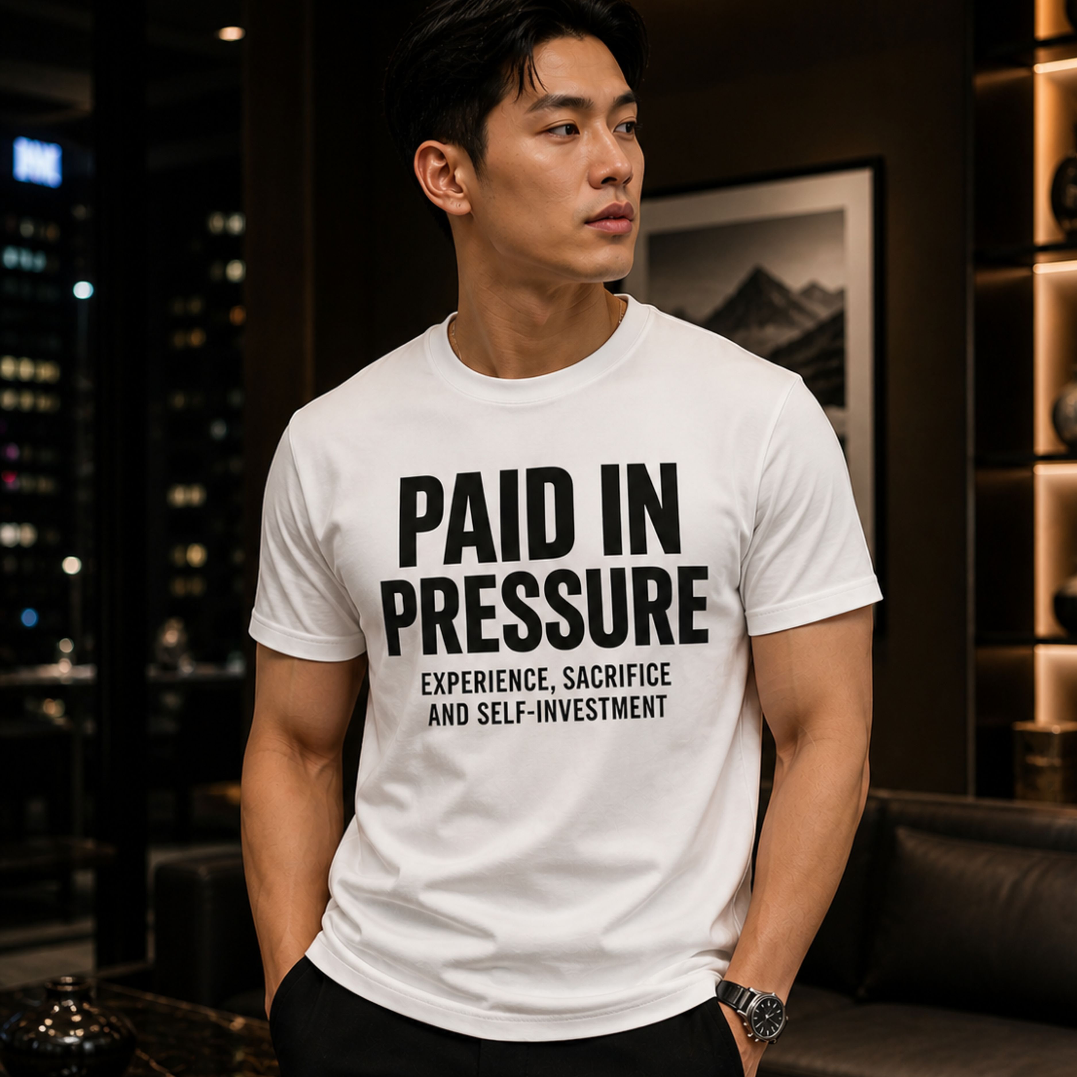 Paid Pressure T-Shirt Black— Motivational Grind Tee for Entrepreneurs &amp; Hustlers