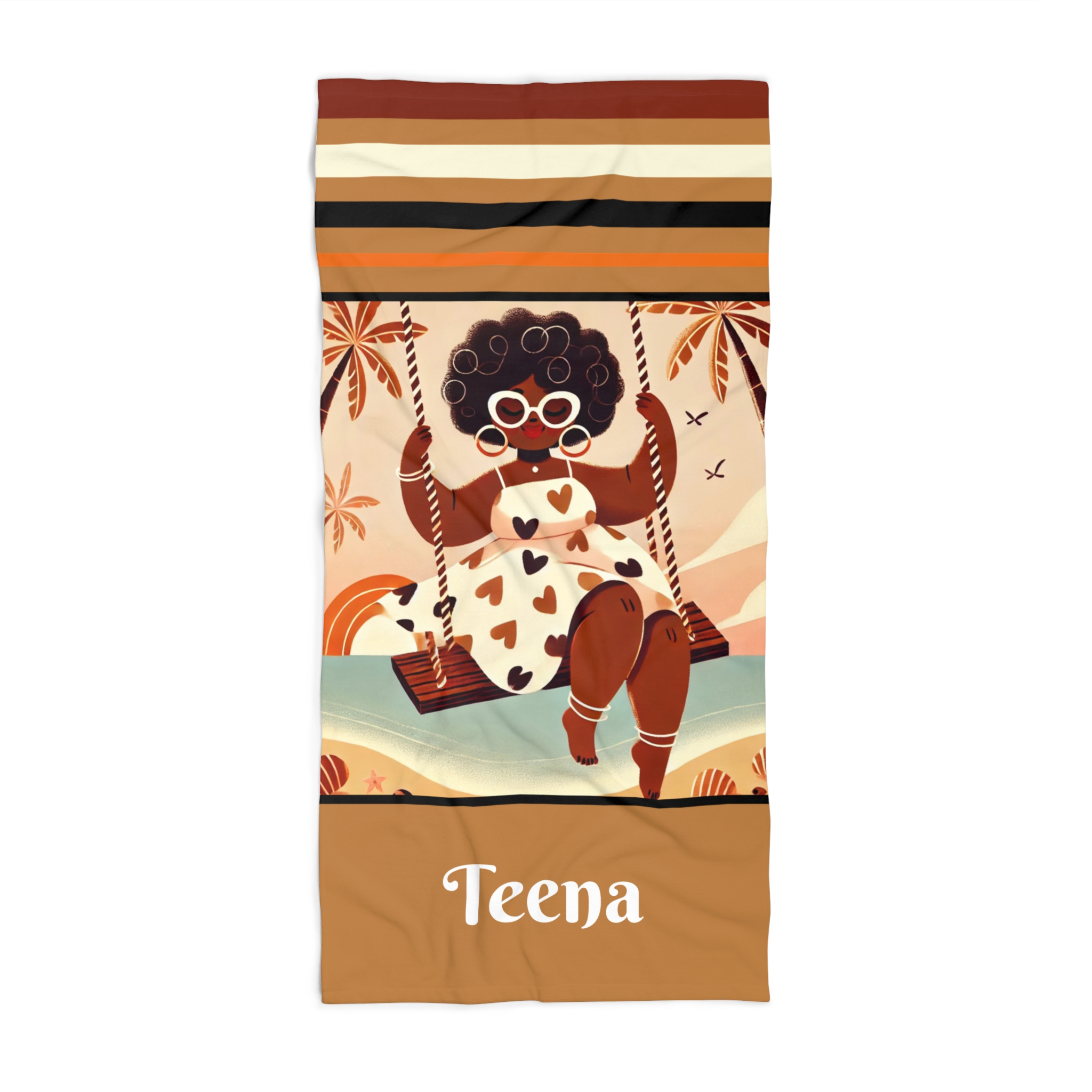 Personalized Beach Towel - Vibrant Summer Vibes for Beach Lovers