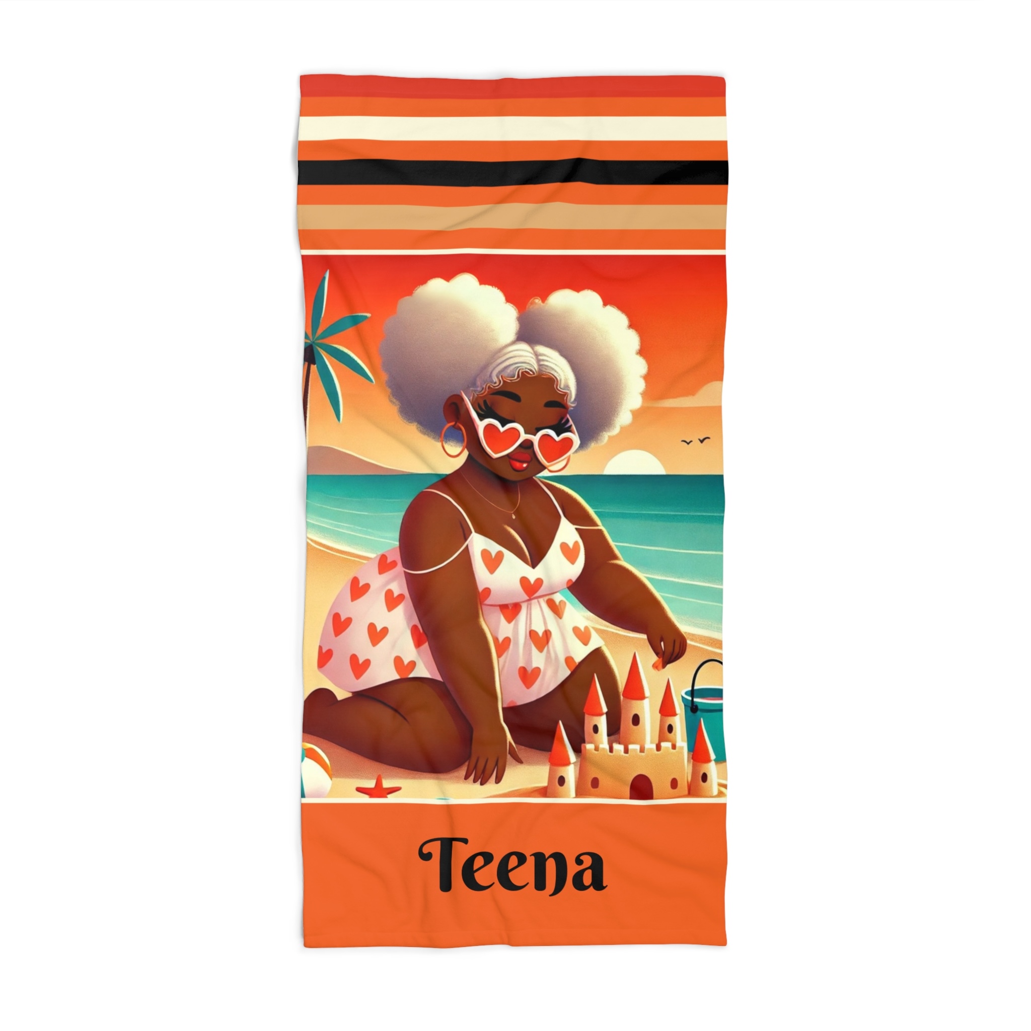 Personalized Beach Towel - Vibrant Summer Vibes for Beach Lovers