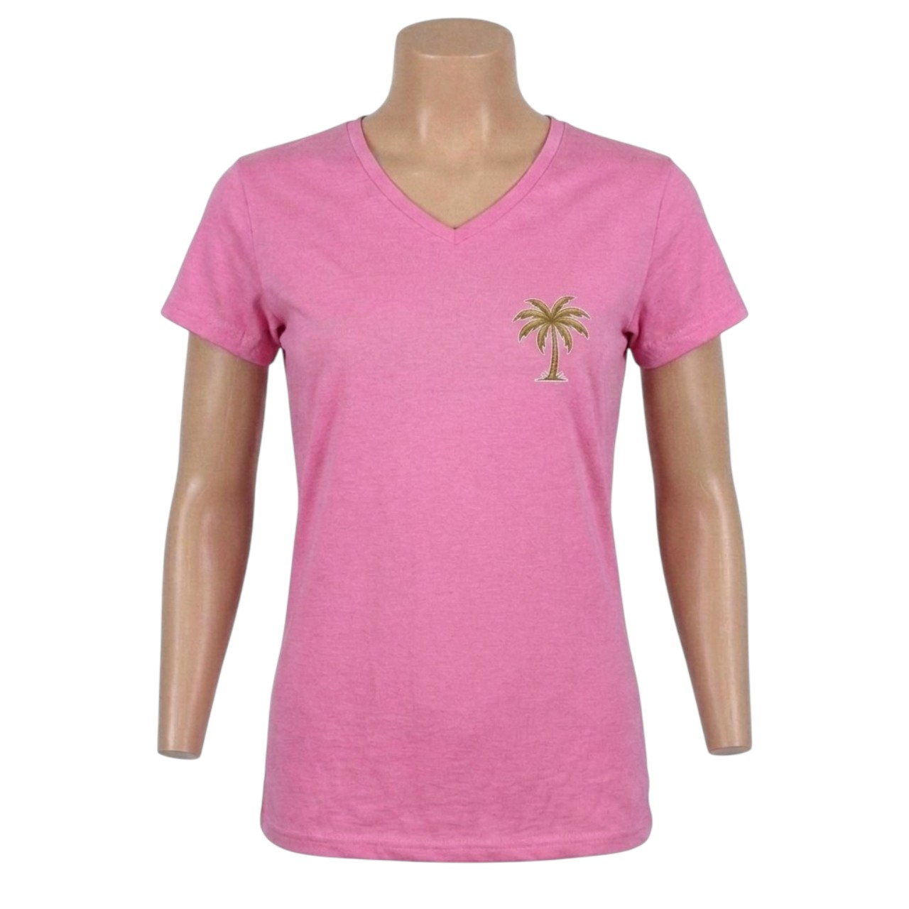 Sunset Beach Clock Women's V-Neck Tee