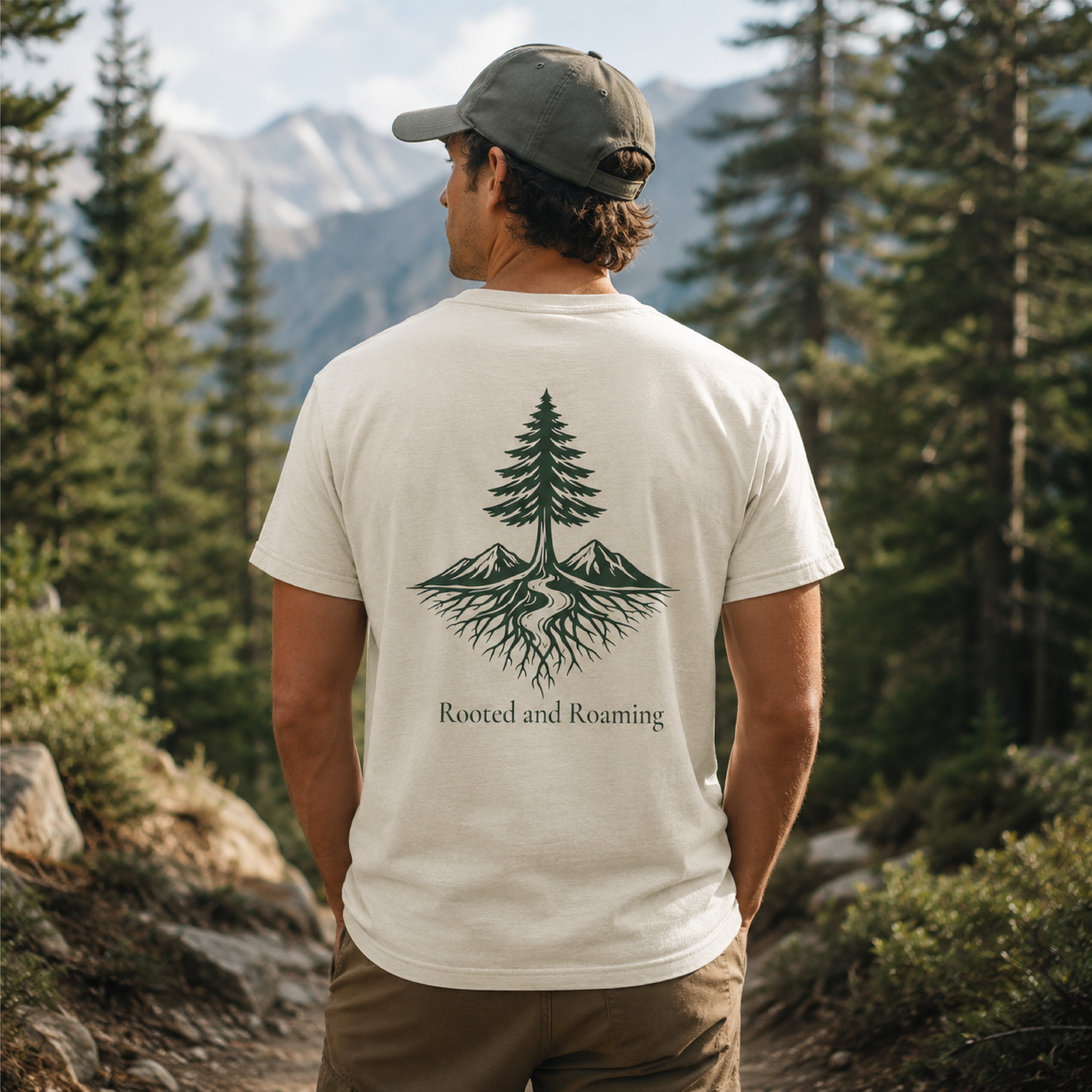 Rooted and Roaming Tee | nature hiking outdoor shirt product thumbnail image