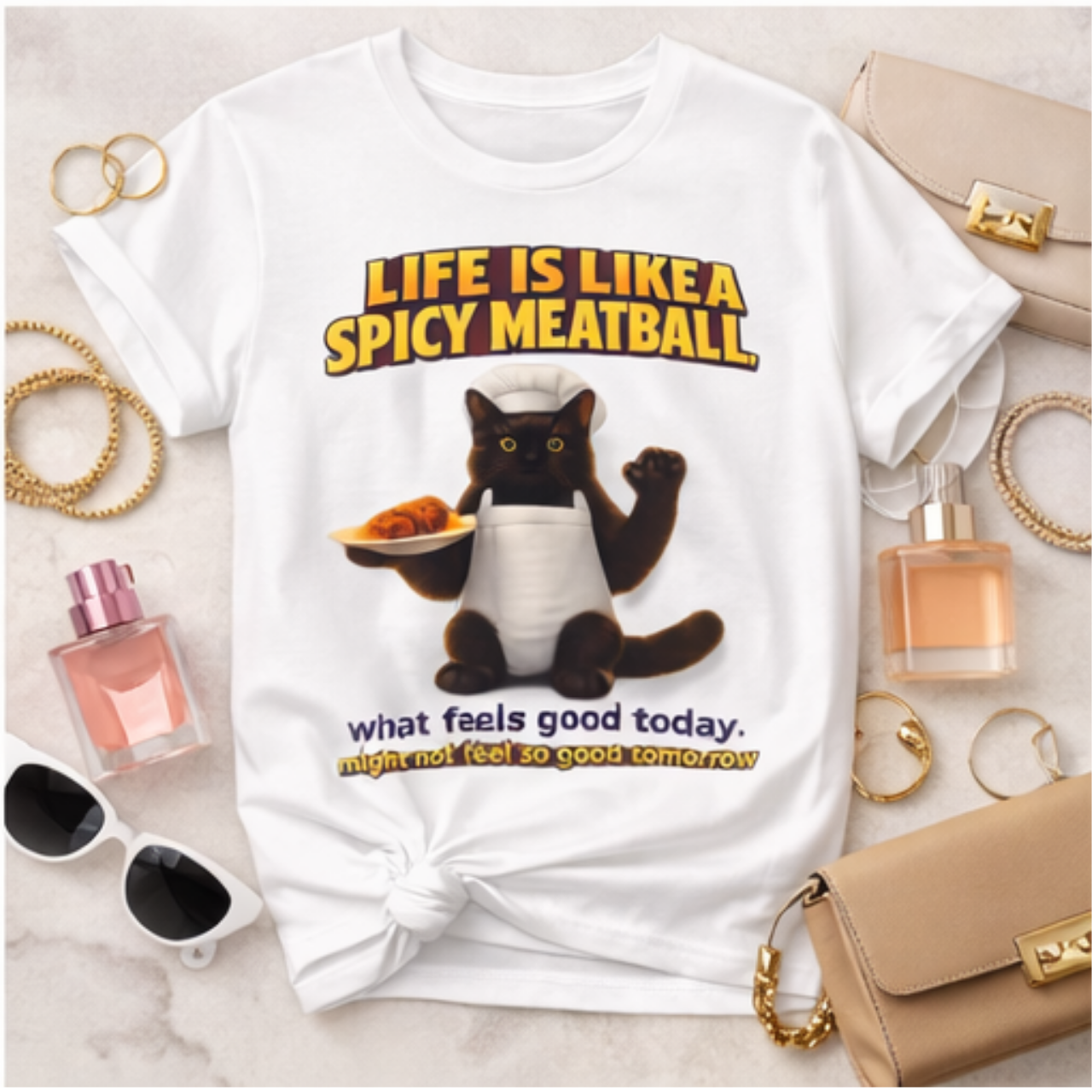 Funny Black Cat Illustration Tee, Unisex Comfy Fashion, Humorous Cats Design Shirt, Animal Lovers T-Shirt, Pet Owners Gift