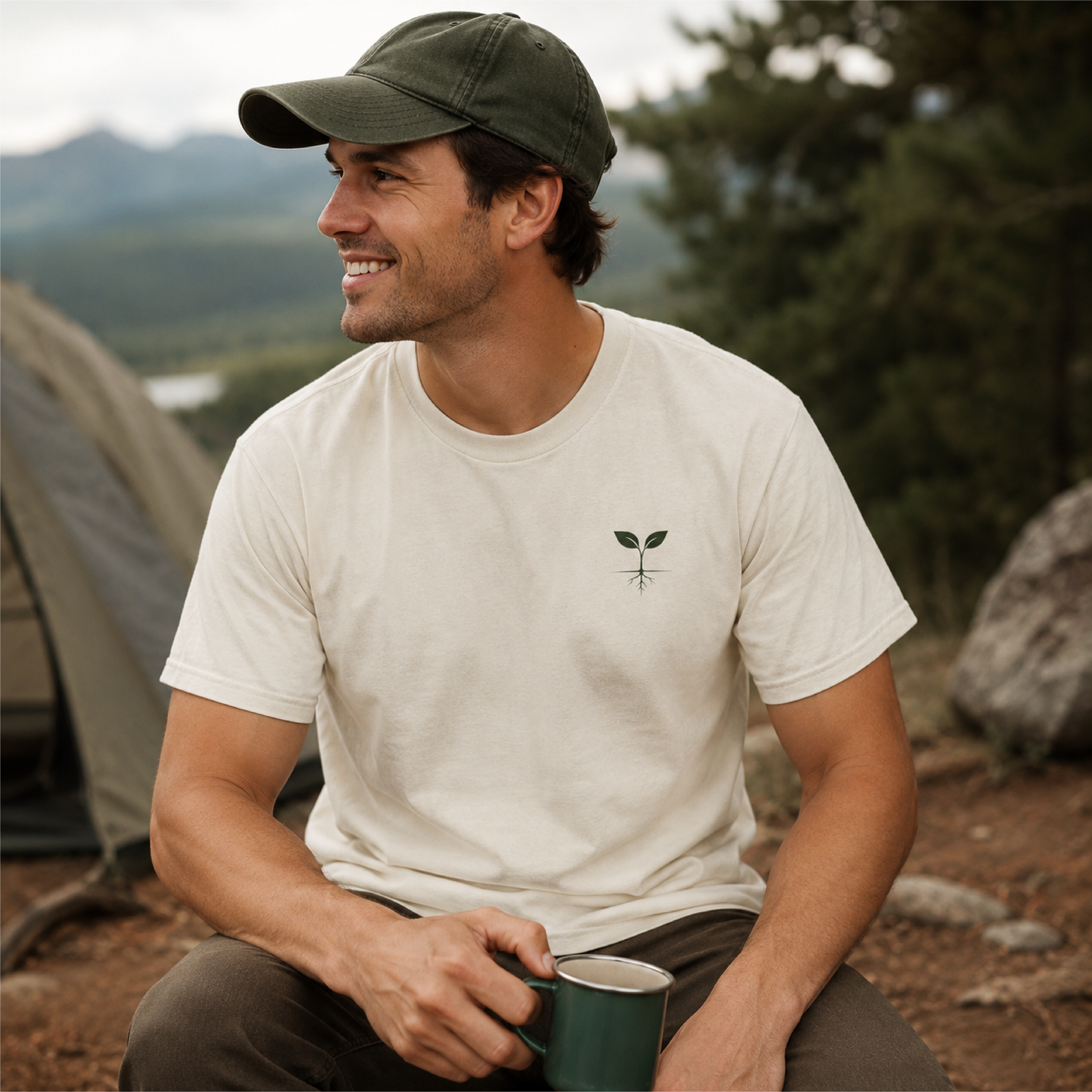 More Roots Less Noise Tee | Minimal Nature Comfort Colors Shirt product thumbnail image More Roots Less Noise Tee | Minimal Nature Comfort Colors Shirt product thumbnail image