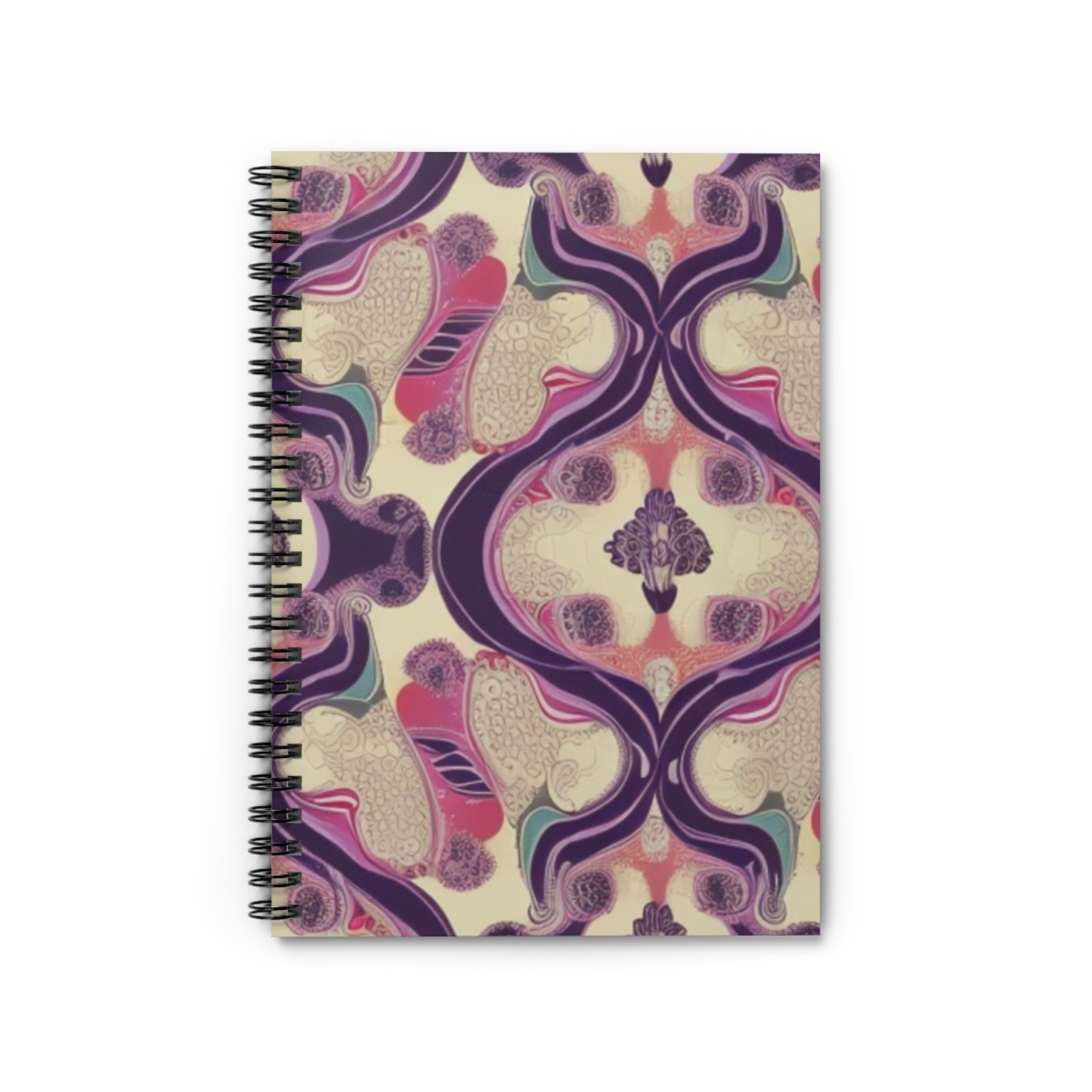 Elegant Spiral Notebook - Vibrant Floral Design for Creative Minds product thumbnail image Elegant Spiral Notebook - Vibrant Floral Design for Creative Minds product thumbnail image