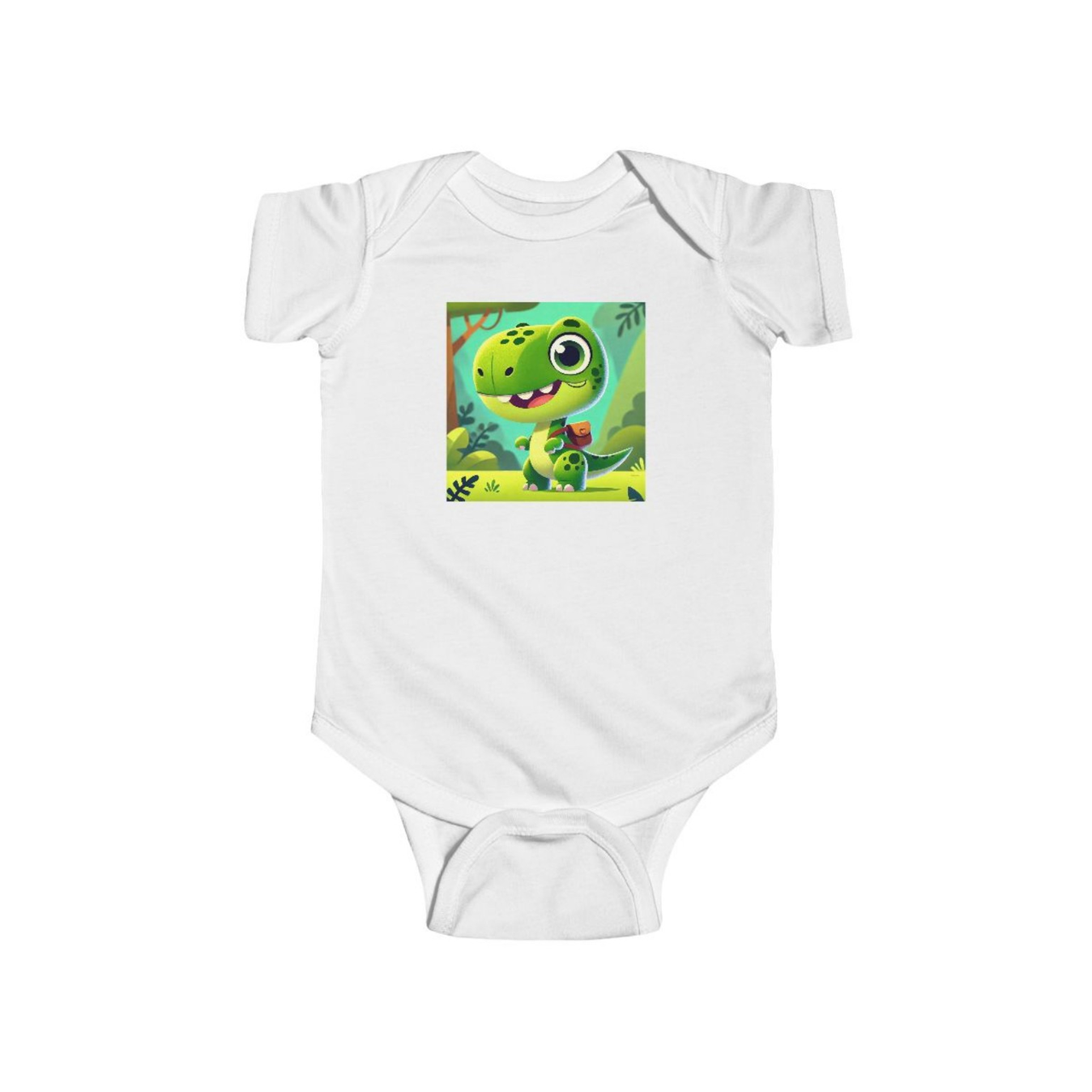 Cute Dinosaur Infant Bodysuit - Adorable Baby Onesie for Playtime product thumbnail image