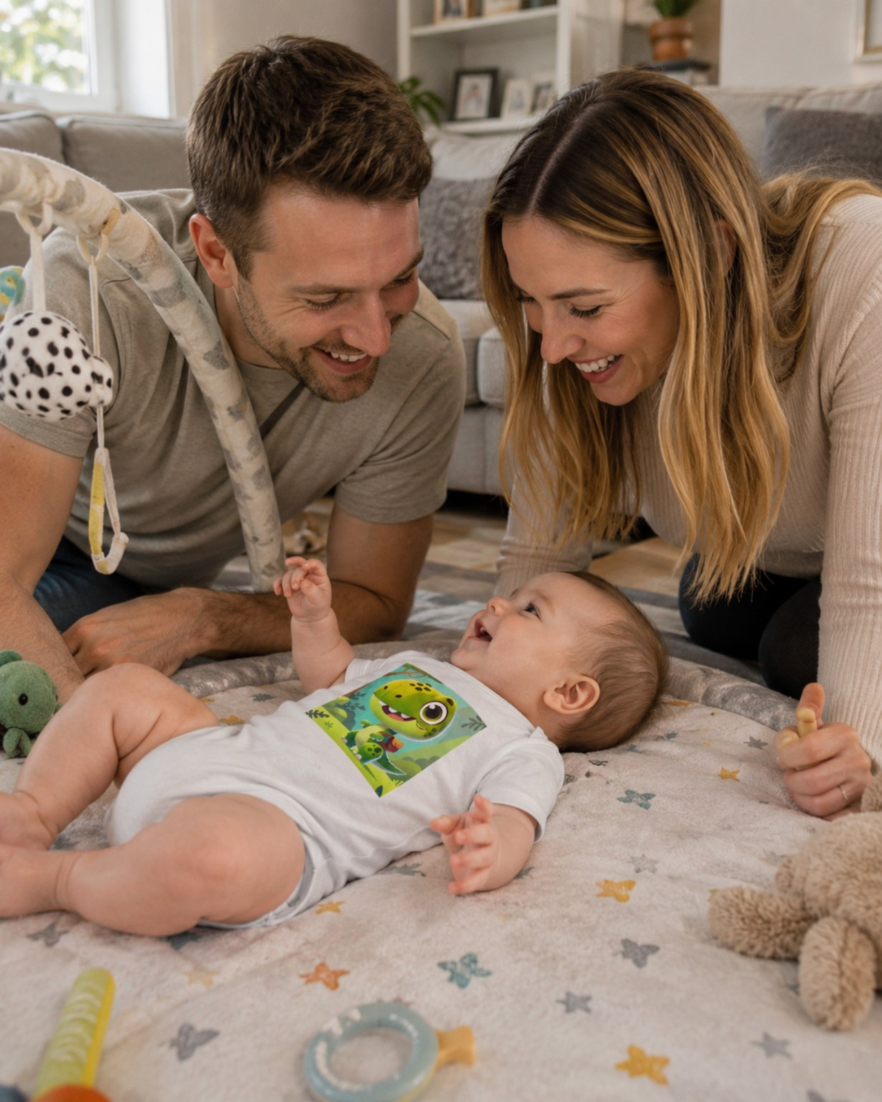 Cute Dinosaur Infant Bodysuit - Adorable Baby Onesie for Playtime