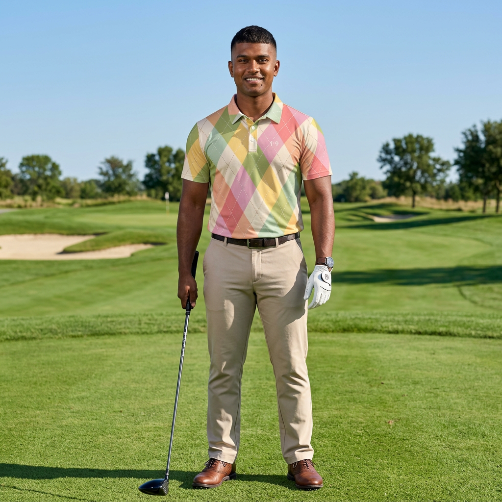 Pastel Argyle F9 Polo  product thumbnail image