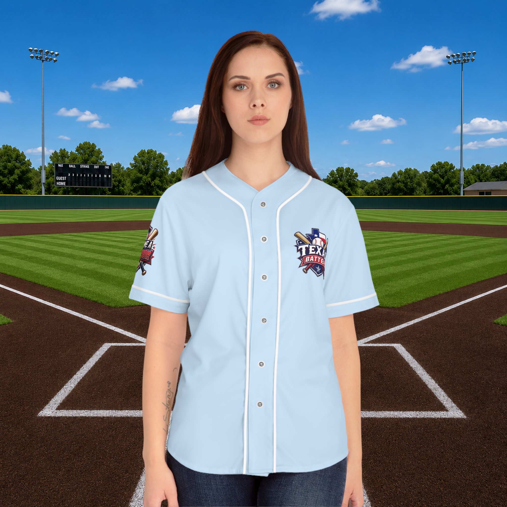 Personalized Women's Baseball Jersey product thumbnail image Personalized Women's Baseball Jersey product thumbnail image