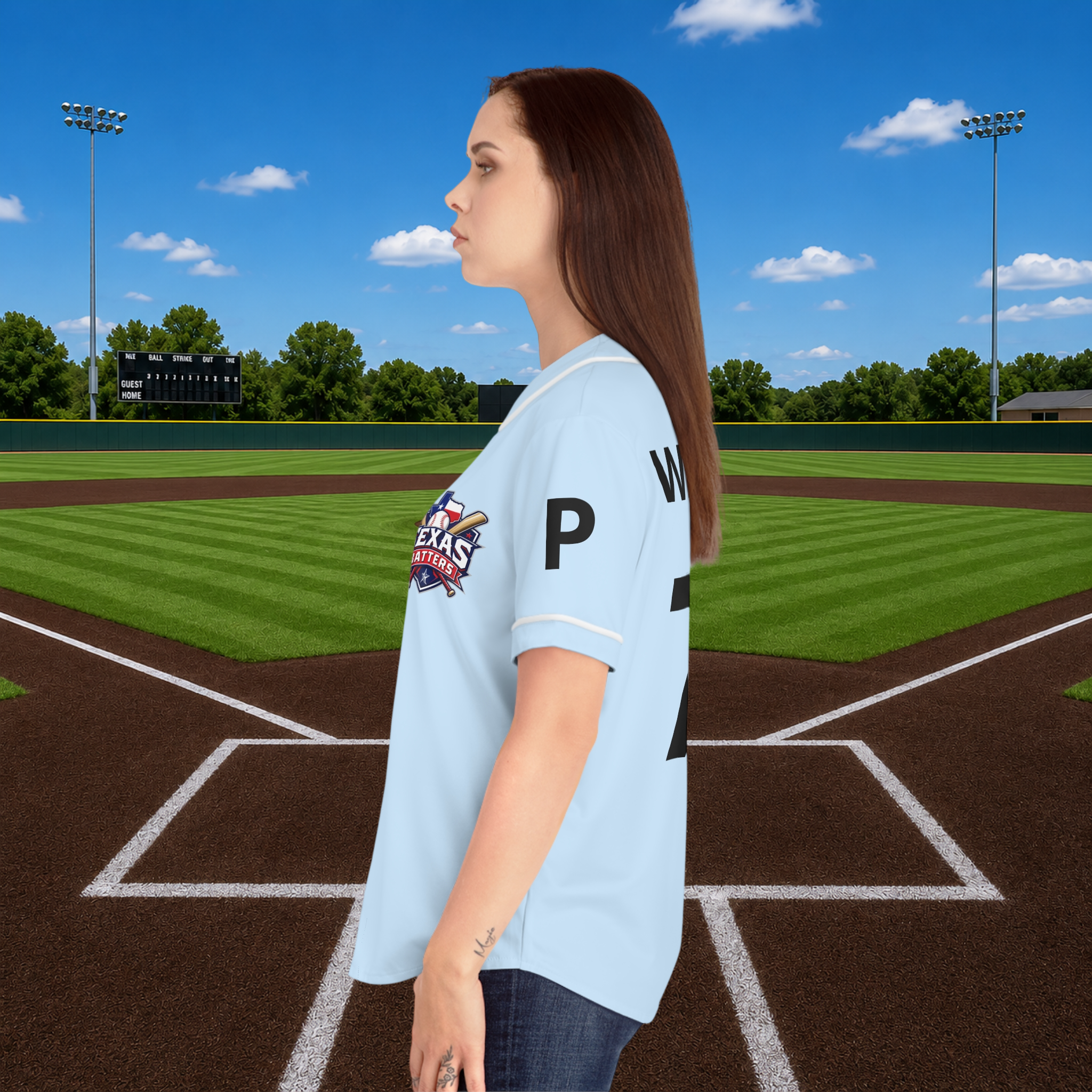 Personalized Women's Baseball Jersey product thumbnail image