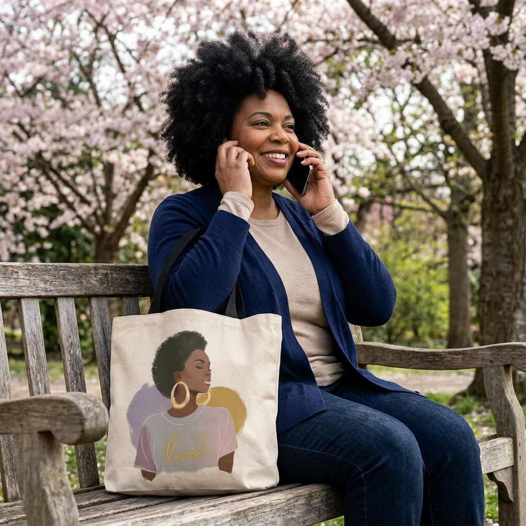  'Loved' Tote Bag — Inspirational Christian Canvas Tote