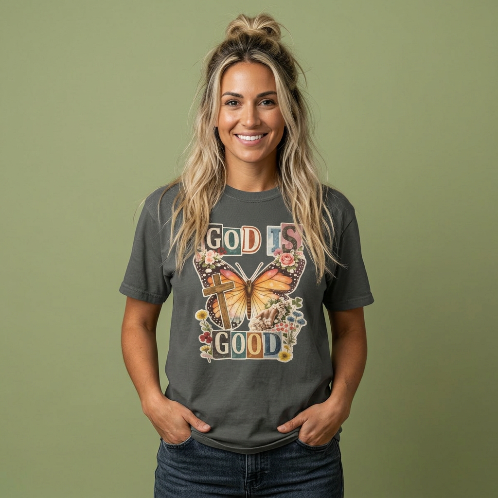 God is Good-Unisex Garment-Dyed T-shirt