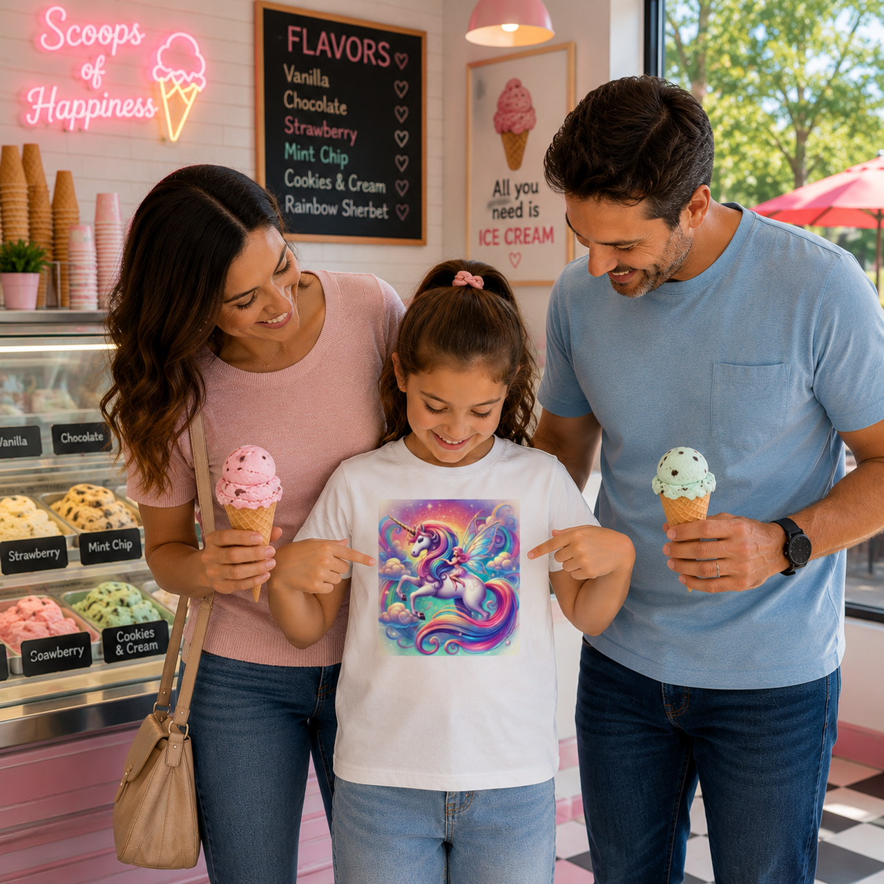 Magical Unicorn Kids Tee - Vibrant and Colorful Design product thumbnail image