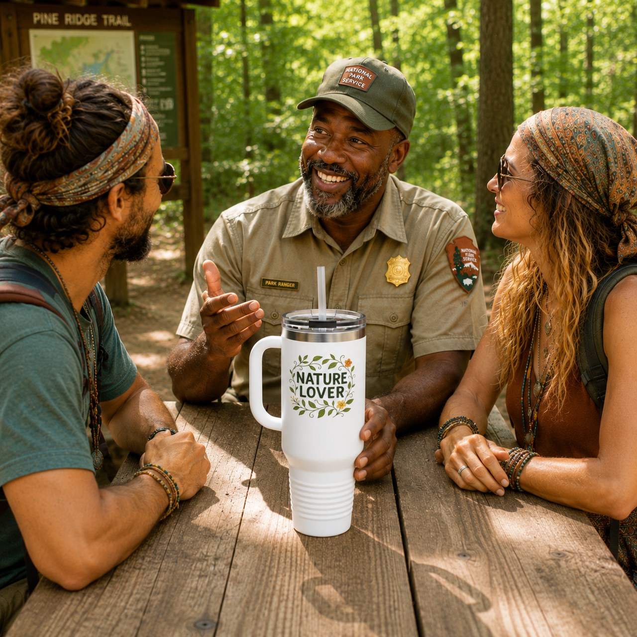 Nature Lover Insulated Travel Mug | 40oz Eco-Friendly Beverage Container