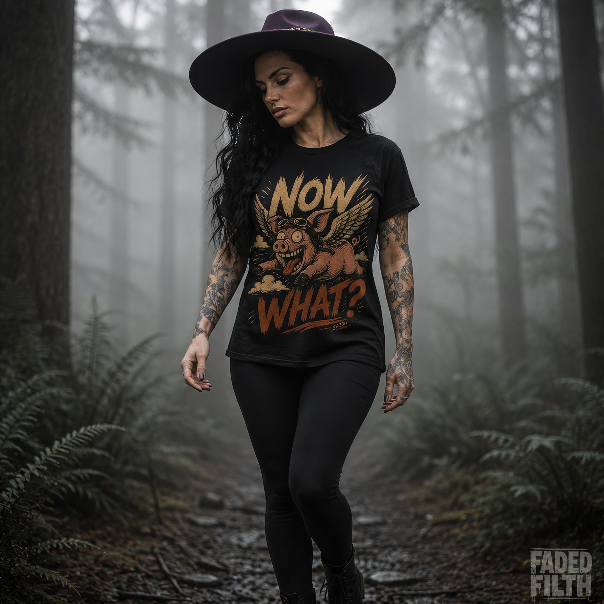 Now What? Flying Pig Unisex T-Shirt product thumbnail image