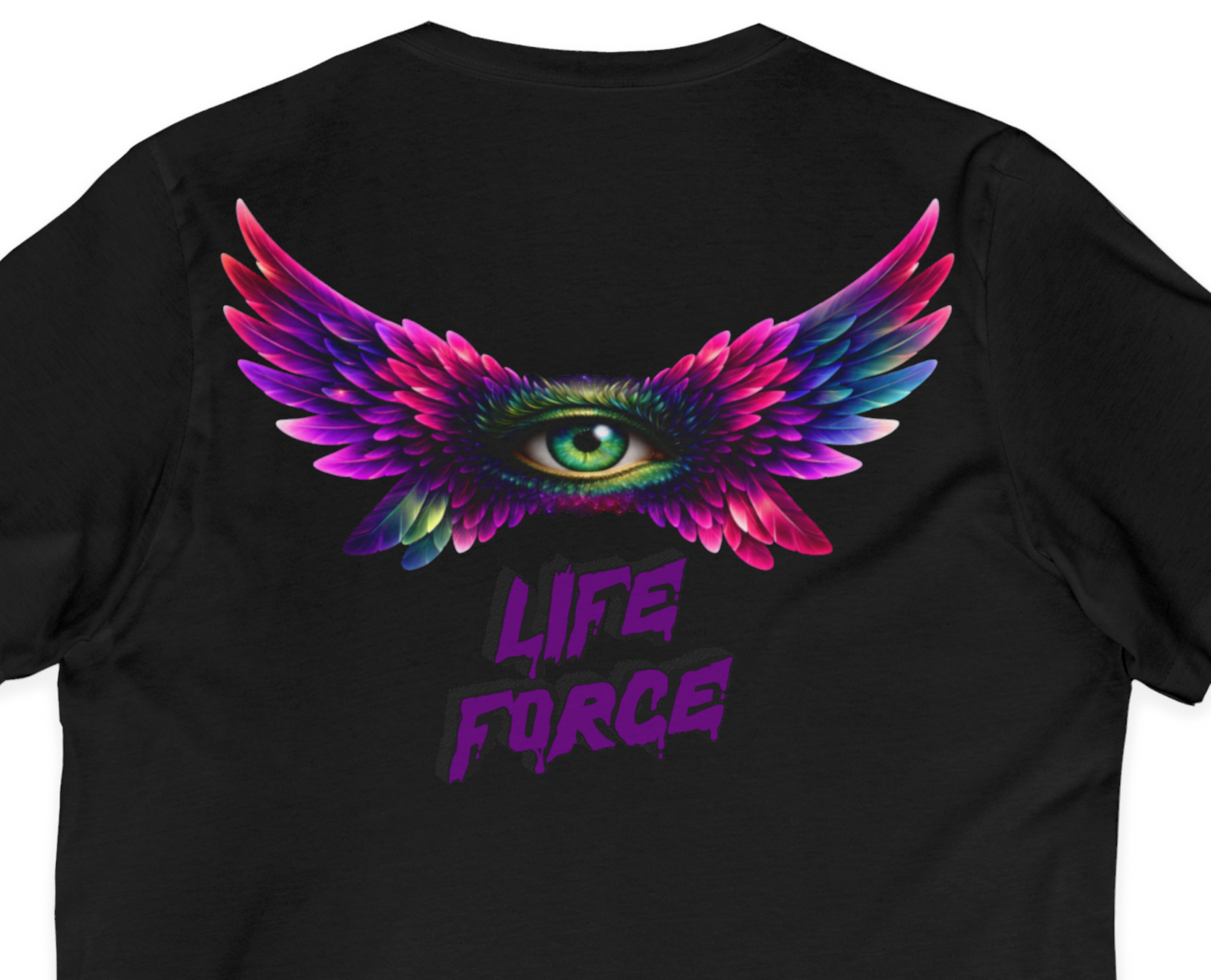 LIFE FORCE RESET™ — EVIL EYE PROTECTION V‑Neck Graphic Tee by CarmaQuanTarot product thumbnail image LIFE FORCE RESET™ — EVIL EYE PROTECTION V‑Neck Graphic Tee by CarmaQuanTarot product thumbnail image