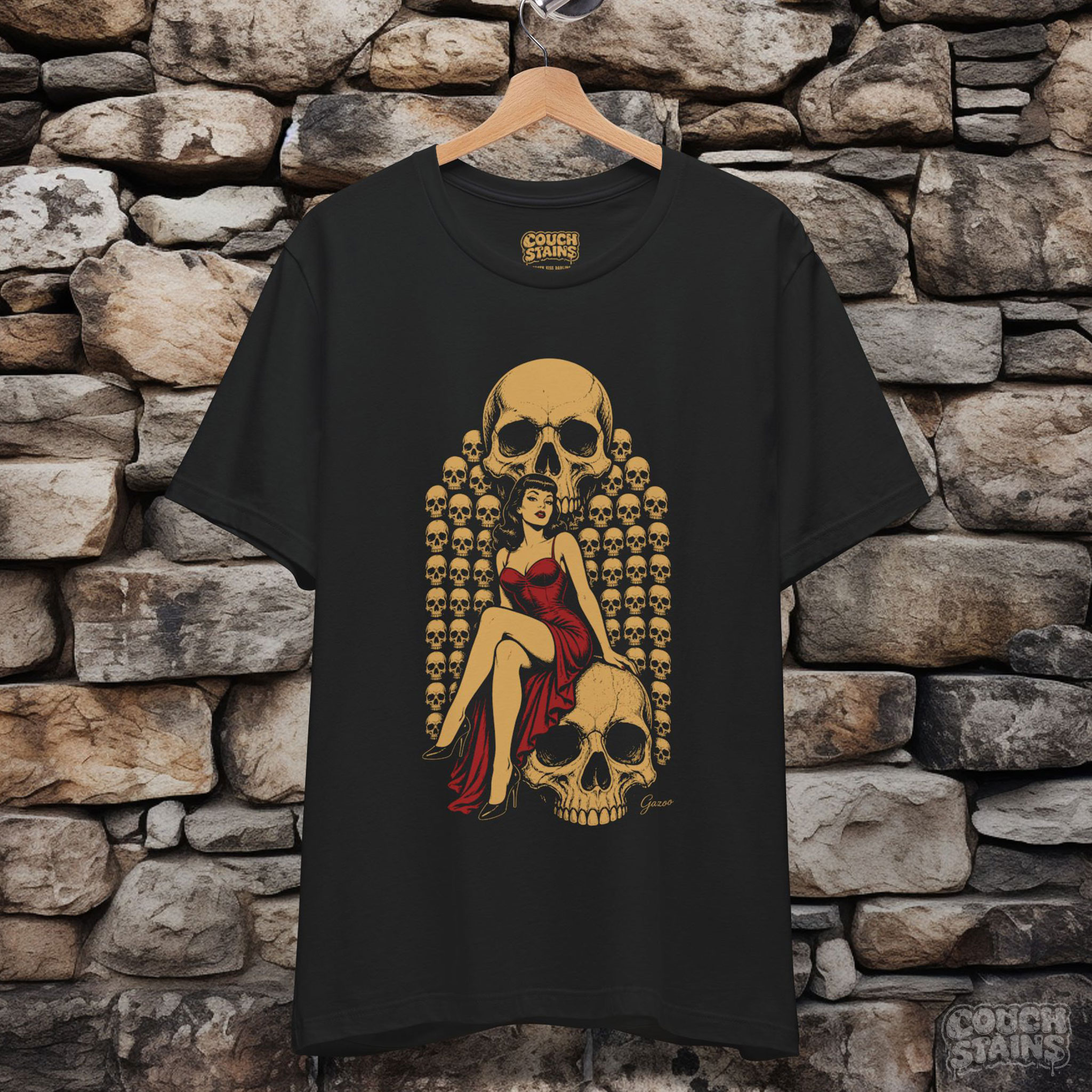 Death Kiss Darling Unisex T-Shirt product thumbnail image Death Kiss Darling Unisex T-Shirt product thumbnail image