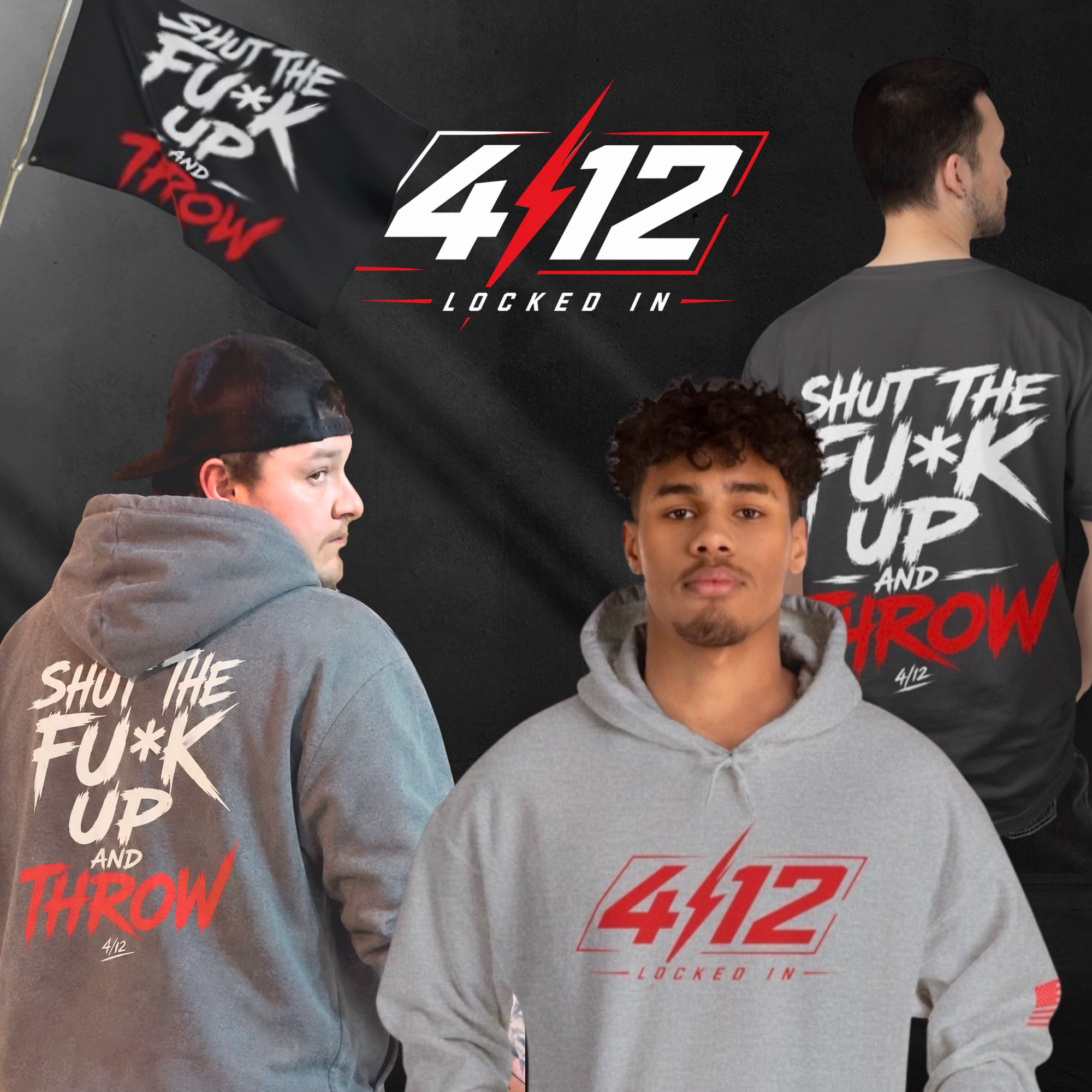 Motivational Hoodie — “You Don't Get Better By Talking / Shut The F*ck Up and Throw”