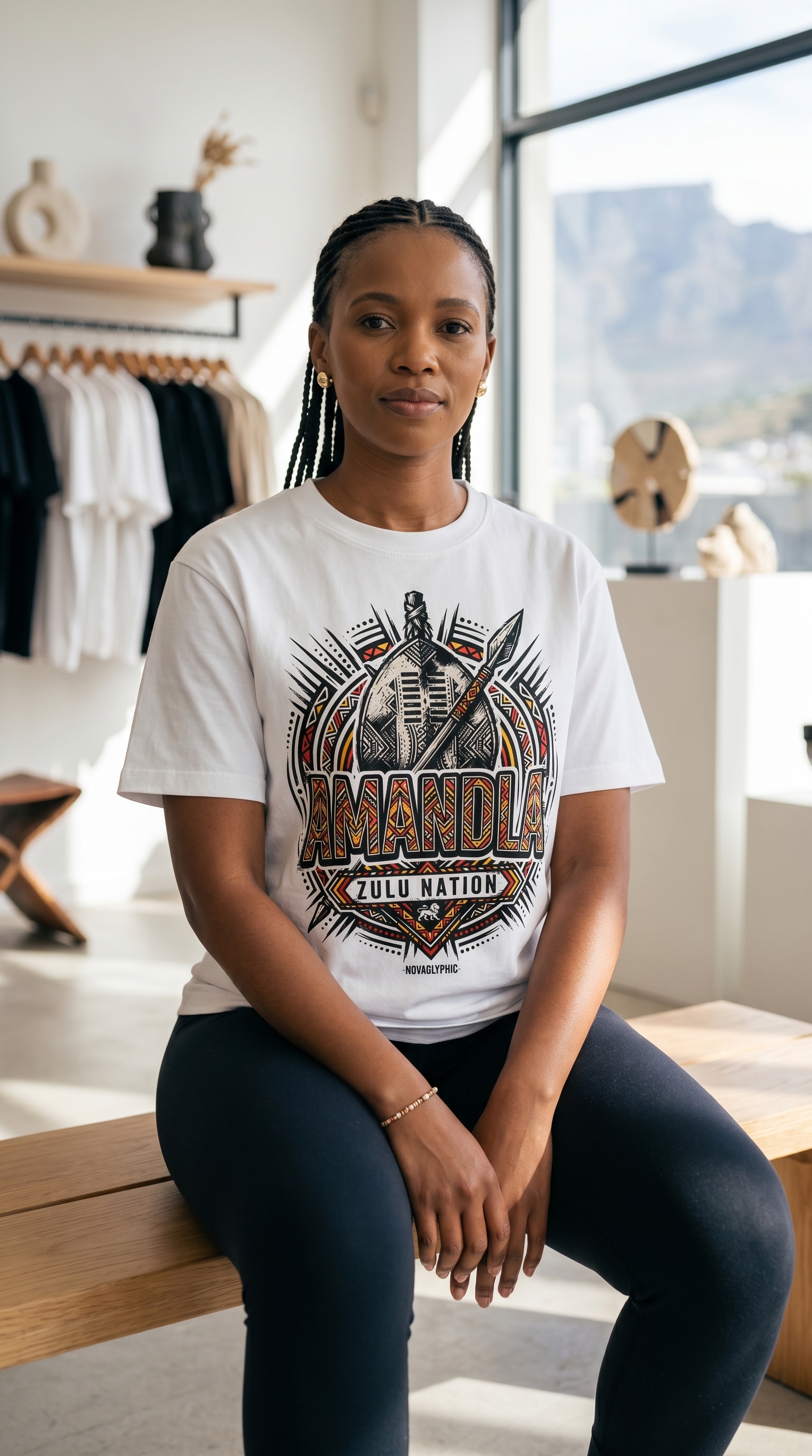 Zulu Amandla Sovereign Shield Unisex Graphic Tee | Heritage Streetwear