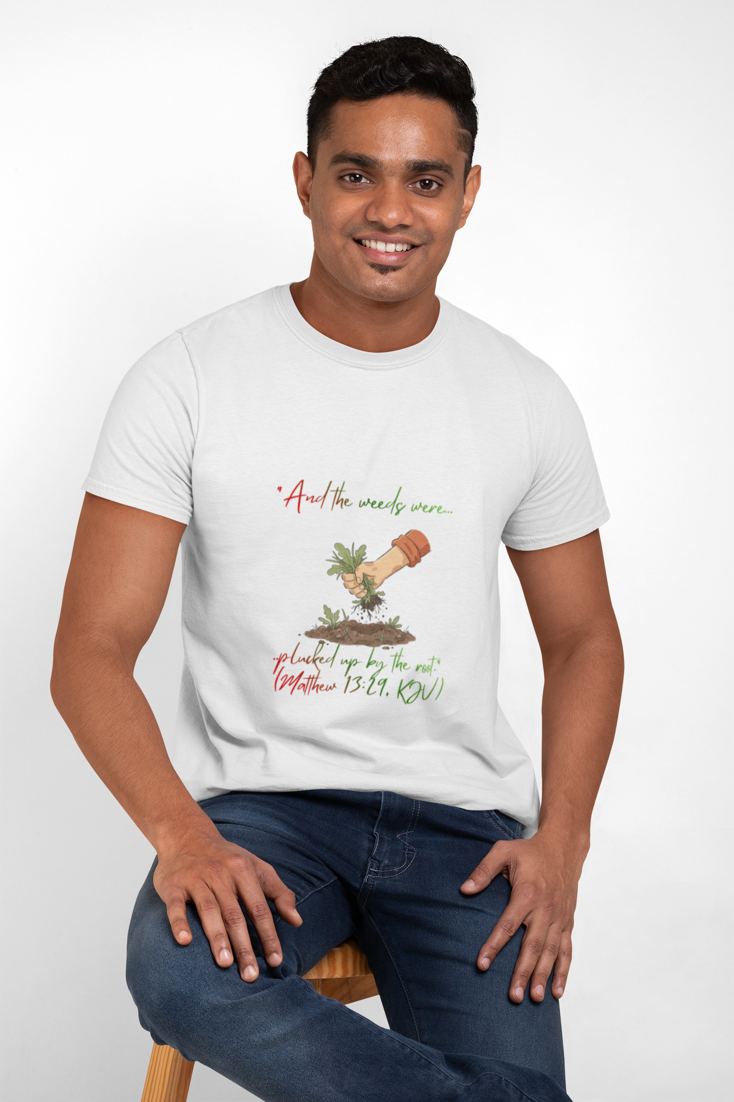 Planting Hope Tee — "And the weeds were..." Inspirational Gardening T‑Shirt (Matthew 13:24‑30)