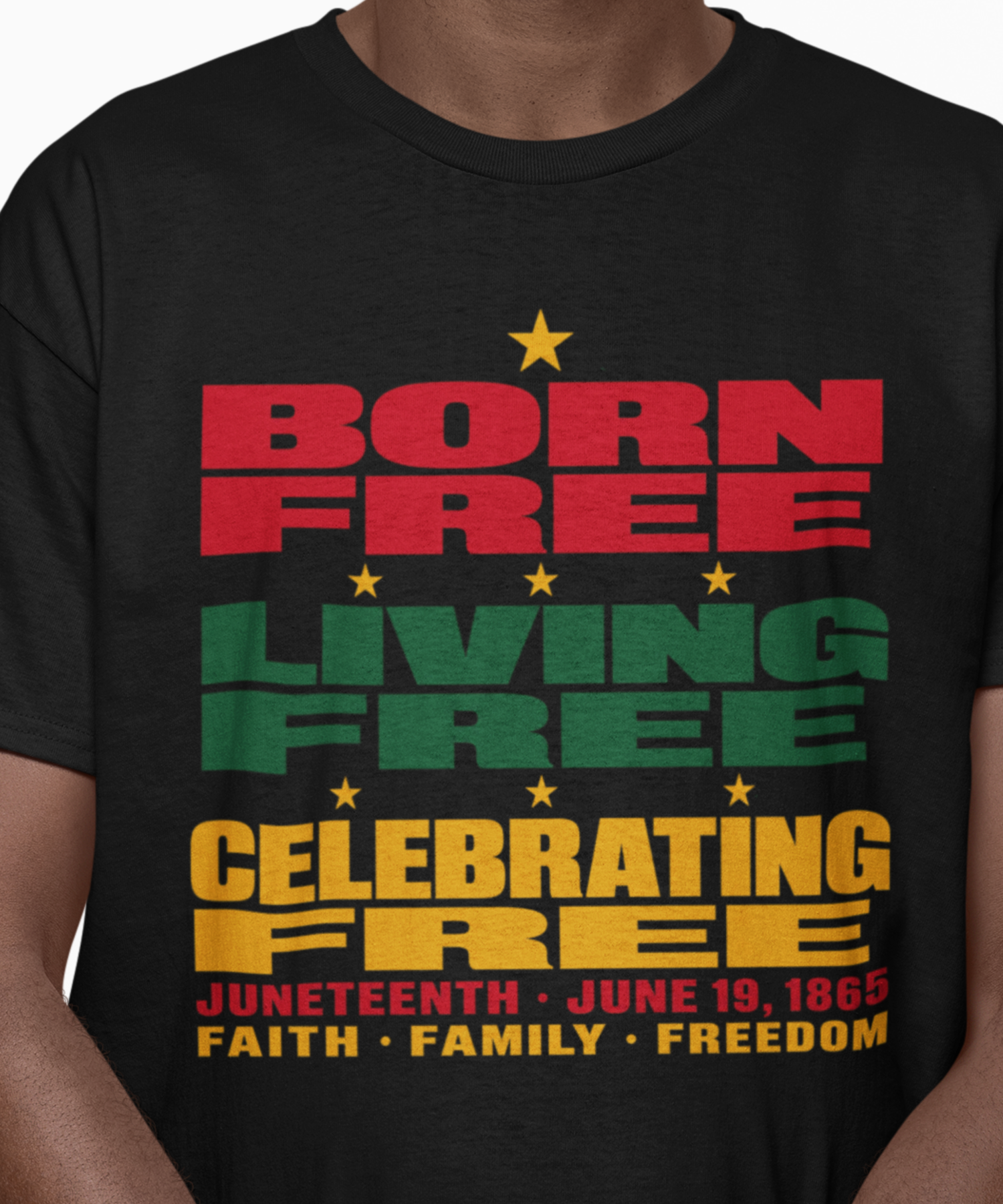 No Flowers, Juneteenth 'Born Free, Living Free, Celebrating Free' Gildan Softstyle Adult Unisex T-Shirt, Freedom Celebration Tee product thumbnail image No Flowers, Juneteenth 'Born Free, Living Free, Celebrating Free' Gildan Softstyle Adult Unisex T-Shirt, Freedom Celebration Tee product thumbnail image