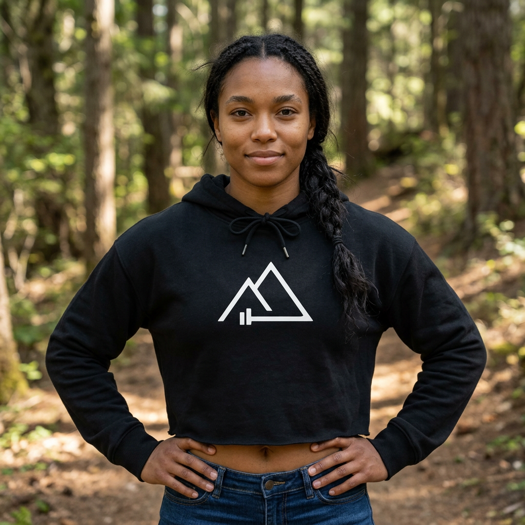 Womens Cropped Hoodie 