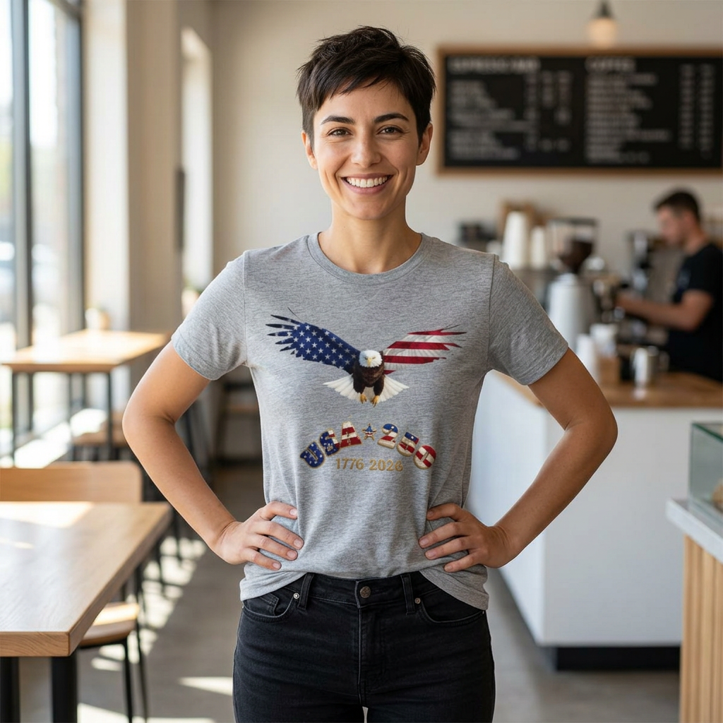 Patriotic Eagle Tee - 1776–2026 USA Anniversary T-Shirt product thumbnail image