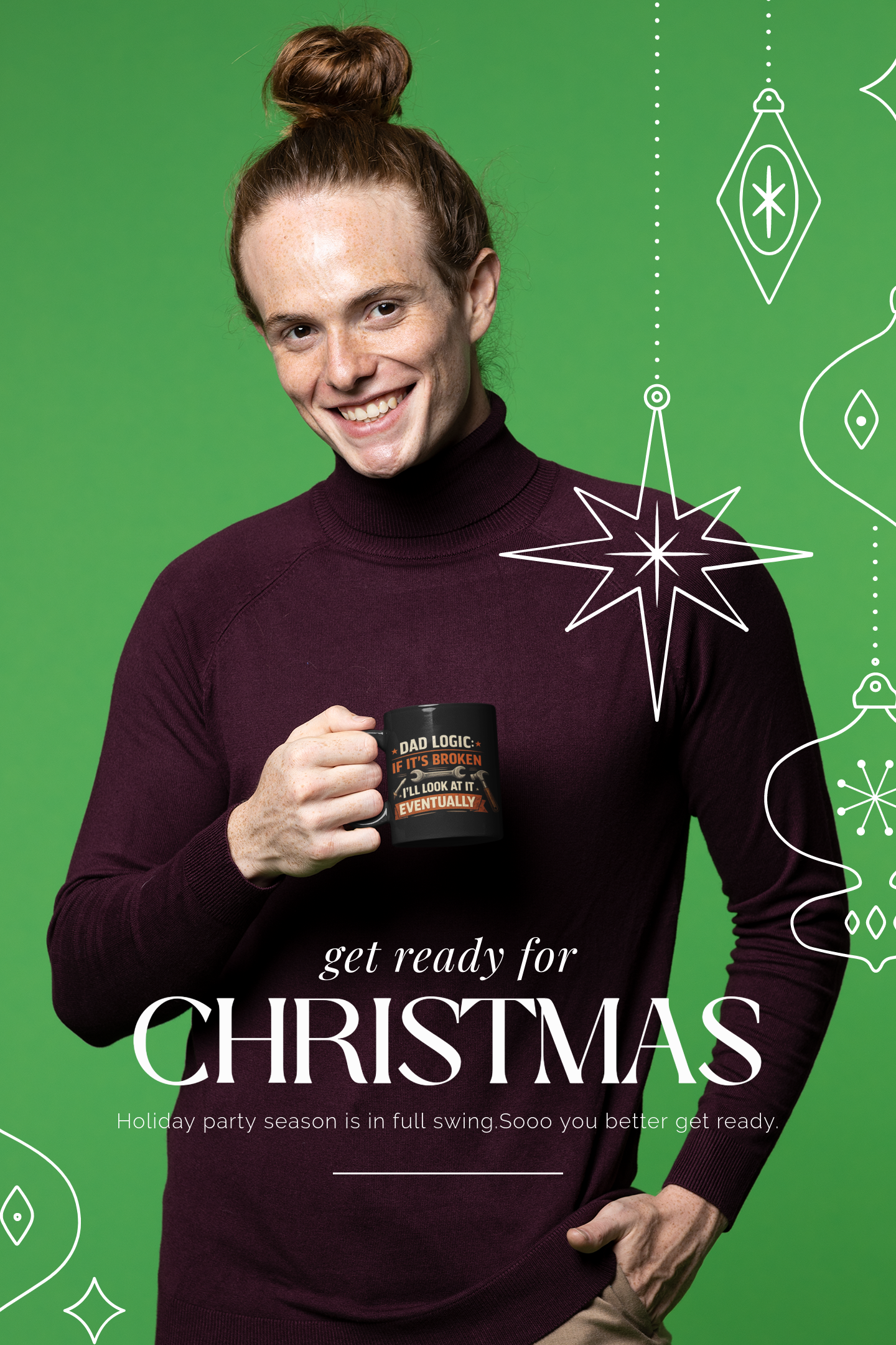 Dad Logic Coffee Mug — "If It's Broken I'll Look at It Eventually" 11oz product thumbnail image
