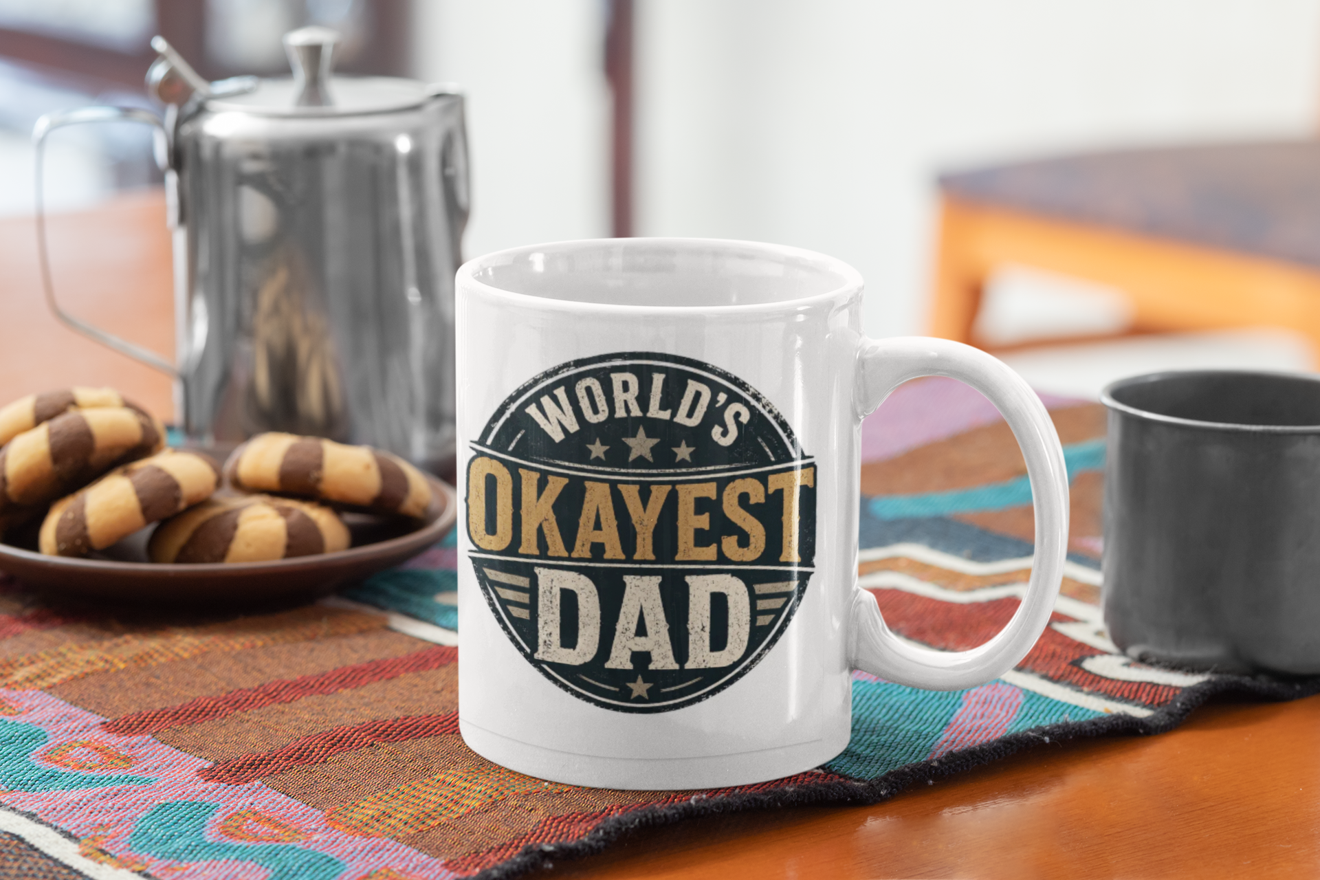 OKest Dad Ceramic Mug — Funny Father’s Day Coffee Cup (11oz & 15oz) product thumbnail image OKest Dad Ceramic Mug — Funny Father’s Day Coffee Cup (11oz & 15oz) product thumbnail image