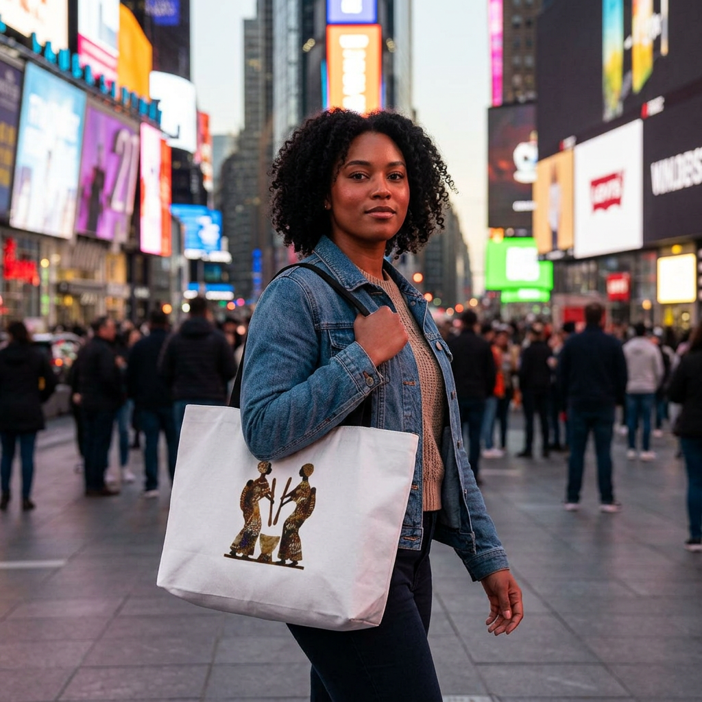 The Ubuntu Weekender — African Art Tote Bag product thumbnail image