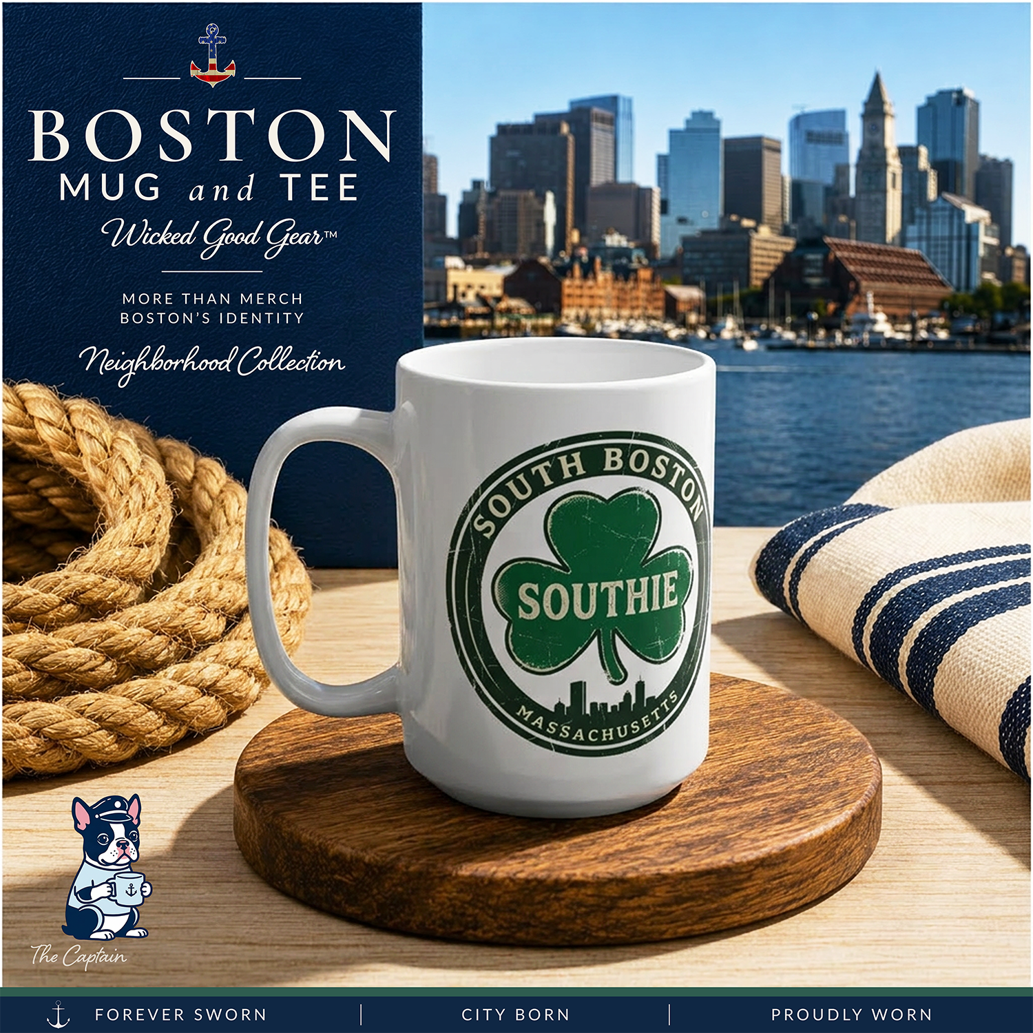 Boston Southie Mug,Southie Coffee Mug,Southie Mug,Boston Coffee Mug,Boston Mug,Boston Gift for Her,Boston Gift for Him,Boston Gift,Southie product thumbnail image