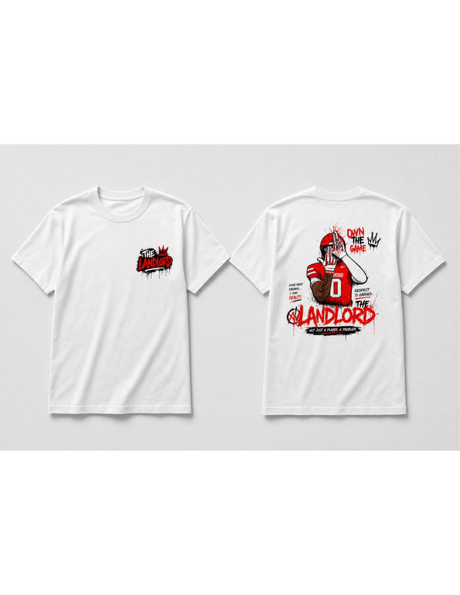 The Landlord Football T-Shirt — "Own The Game" Player Graphic Tee product thumbnail image The Landlord Football T-Shirt — "Own The Game" Player Graphic Tee product thumbnail image