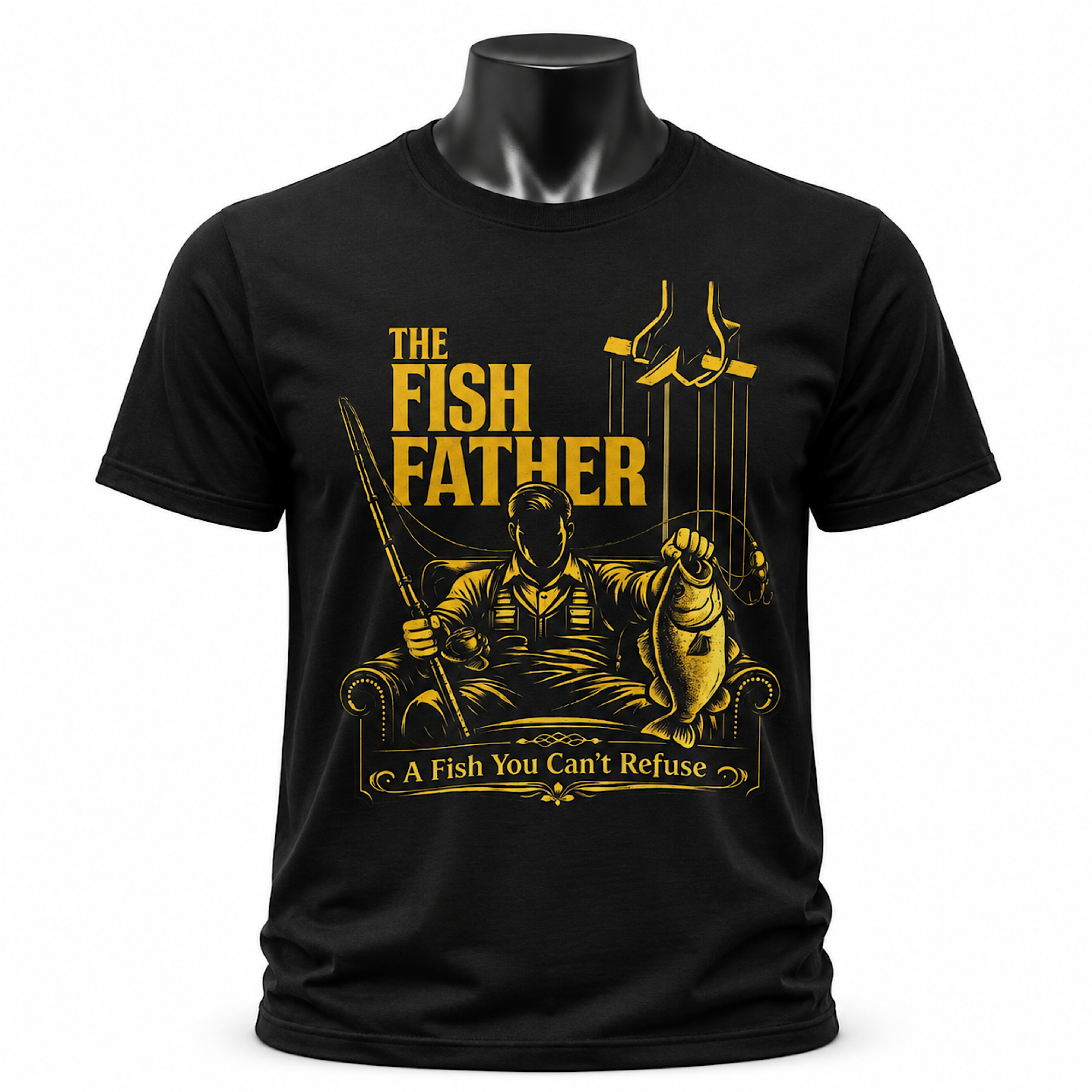 The Fish Father Shirt Funny Fishing Dad Tee Fisherman Gift T-Shirt product thumbnail image The Fish Father Shirt Funny Fishing Dad Tee Fisherman Gift T-Shirt product thumbnail image