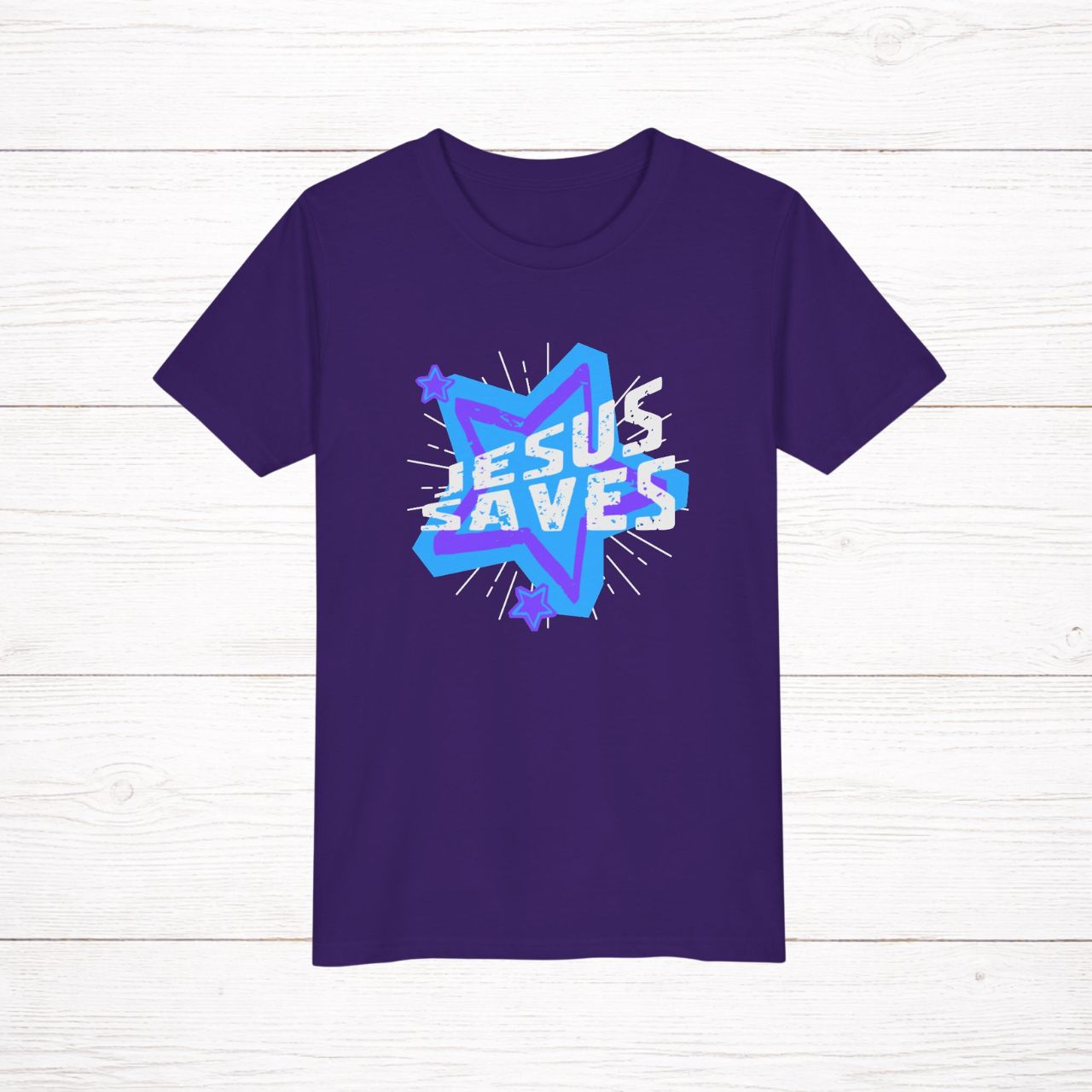 'Jesus Saves' Youth Short Sleeve Tee product thumbnail image
