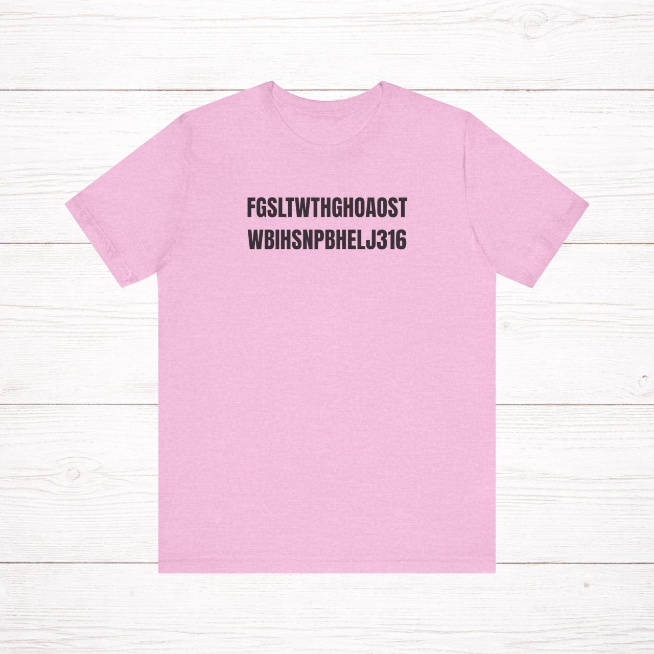 'John 3:16' Adult Short Sleeve Tee