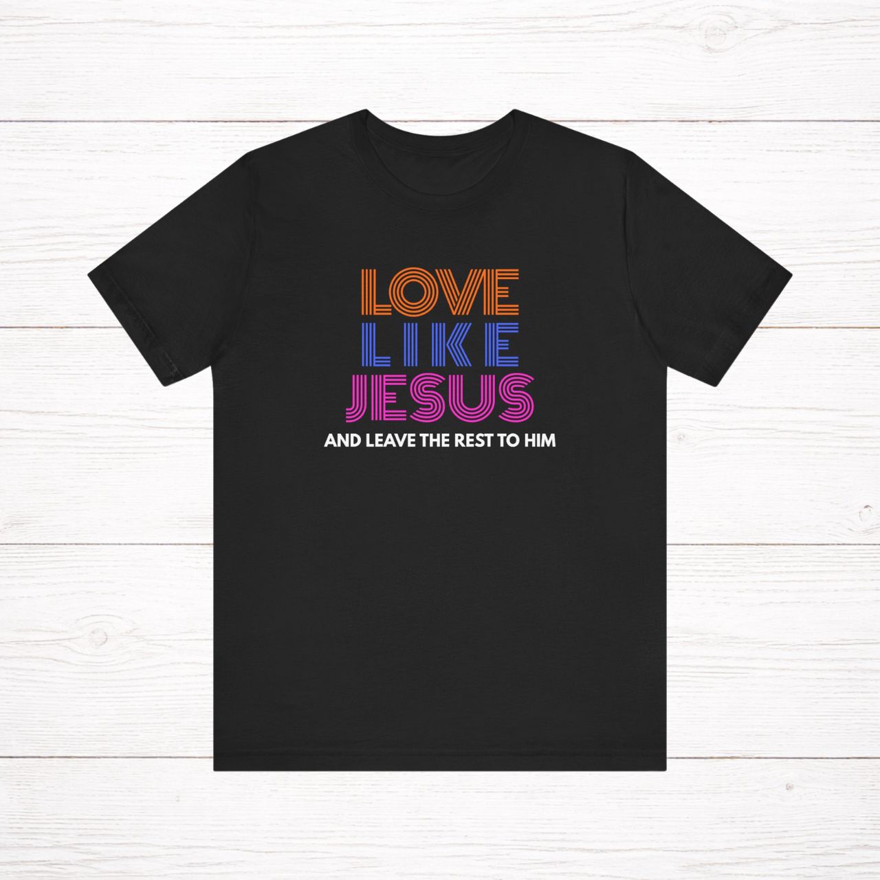 'Love Like Jesus' Adult Short Sleeve Tee product thumbnail image 'Love Like Jesus' Adult Short Sleeve Tee product thumbnail image
