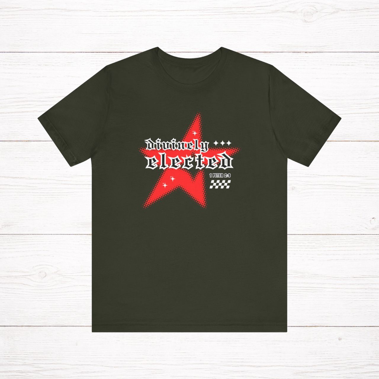 'Divinely Elected' Adult Short Sleeve Tee