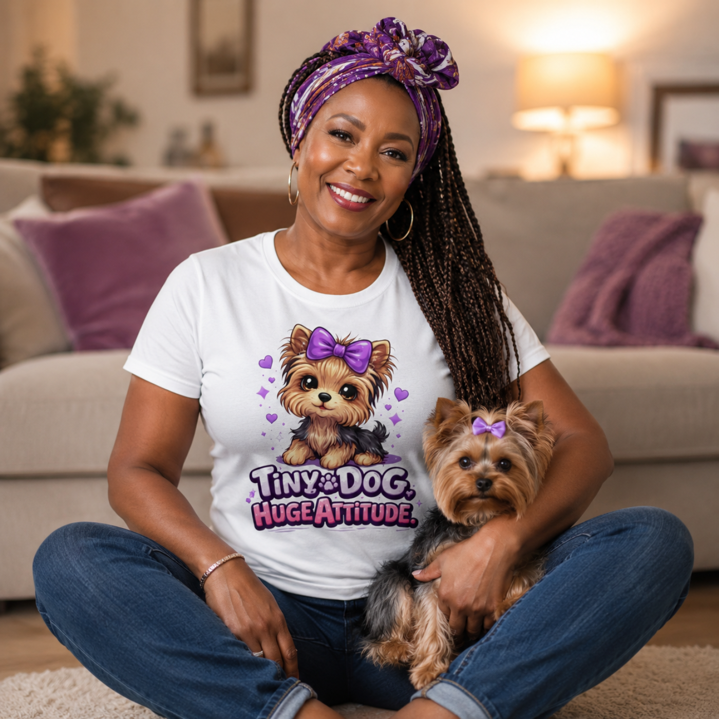 Yorkie Mom Energy Shirt — Cute Yorkie Puppy Tee for Dog Lovers