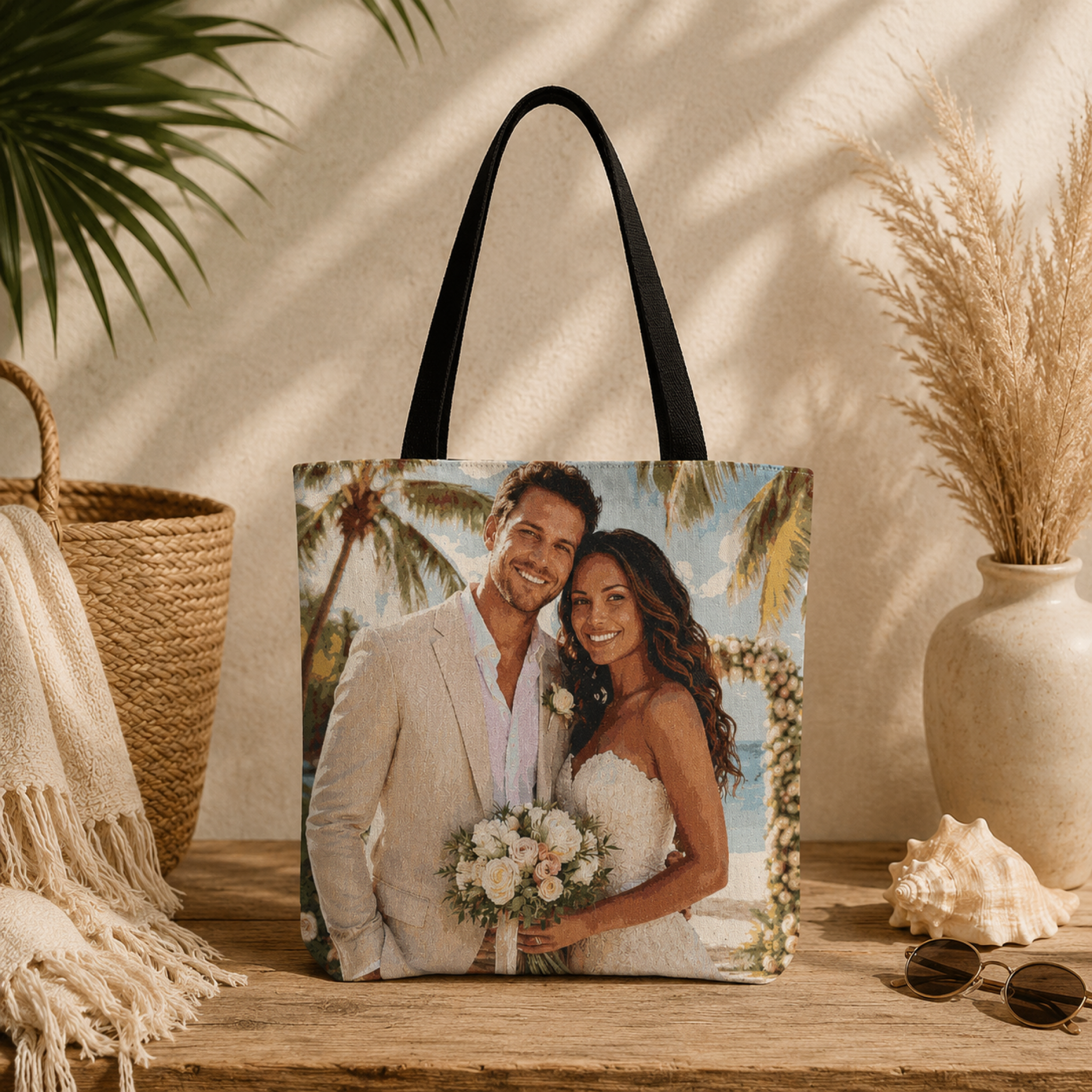 Personalized Woven Tote product thumbnail image Personalized Woven Tote product thumbnail image