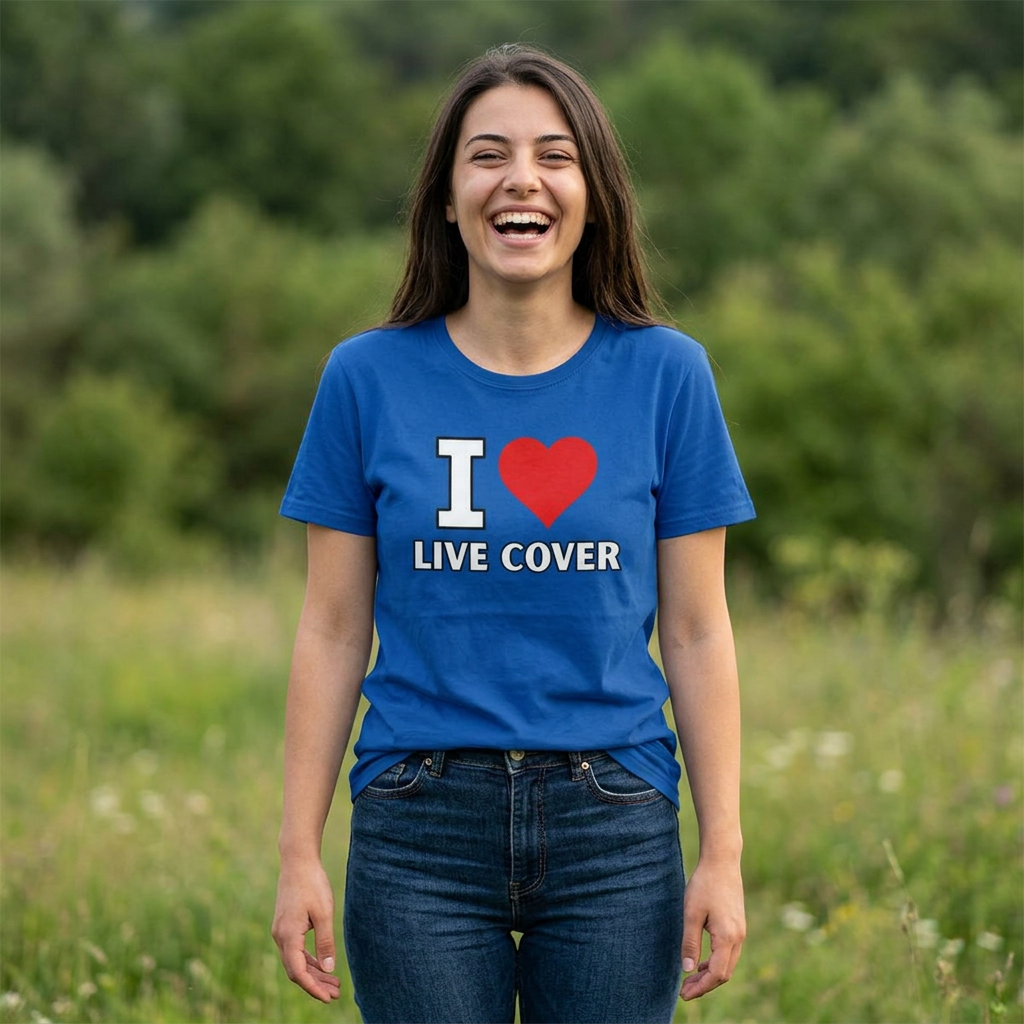 I  Live Cover Performance Tee — Musician Fan Graphic Shirt
