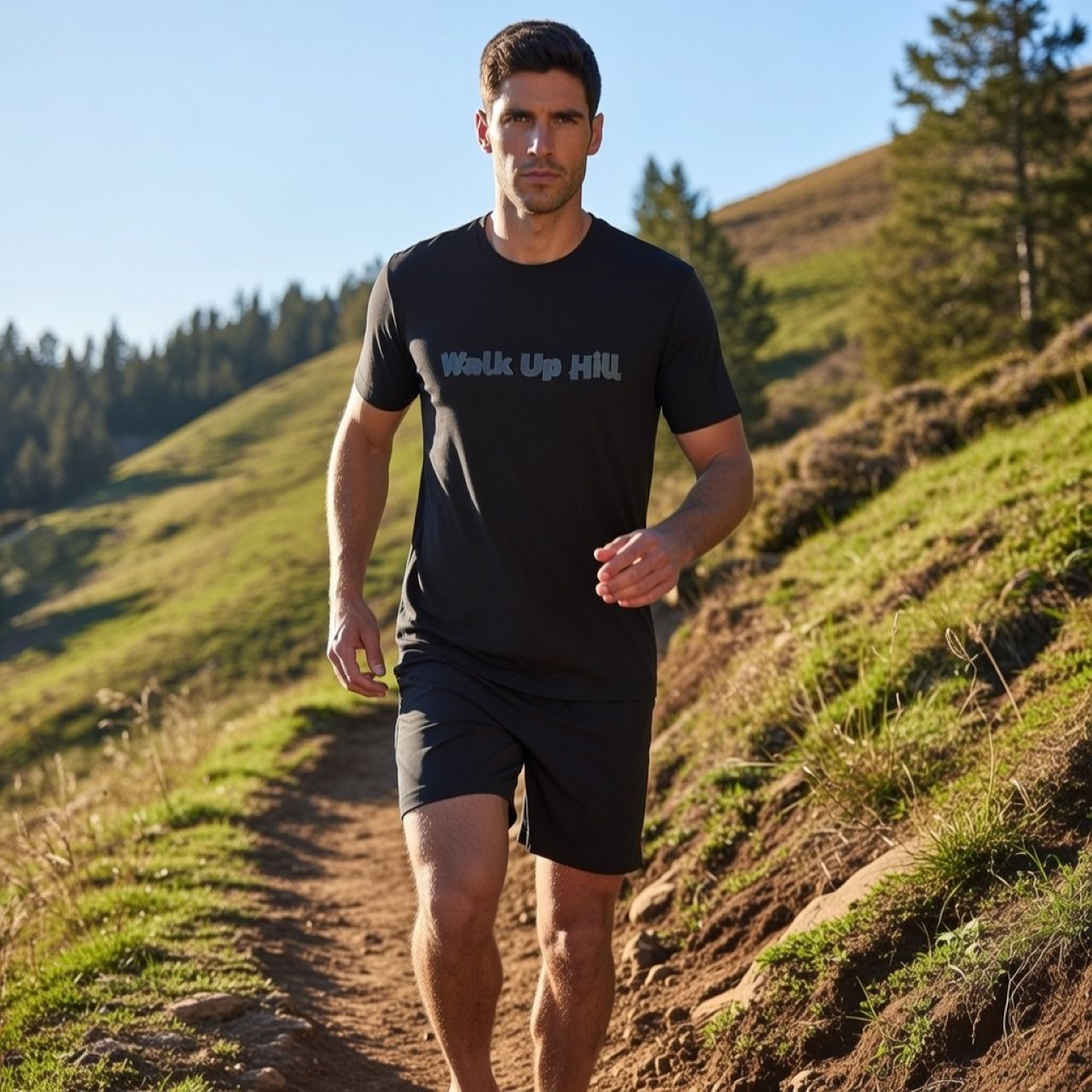Walk Up Hill Tee – Vintage-Inspired Outdoor &amp; Lifestyle T-Shirt product thumbnail image