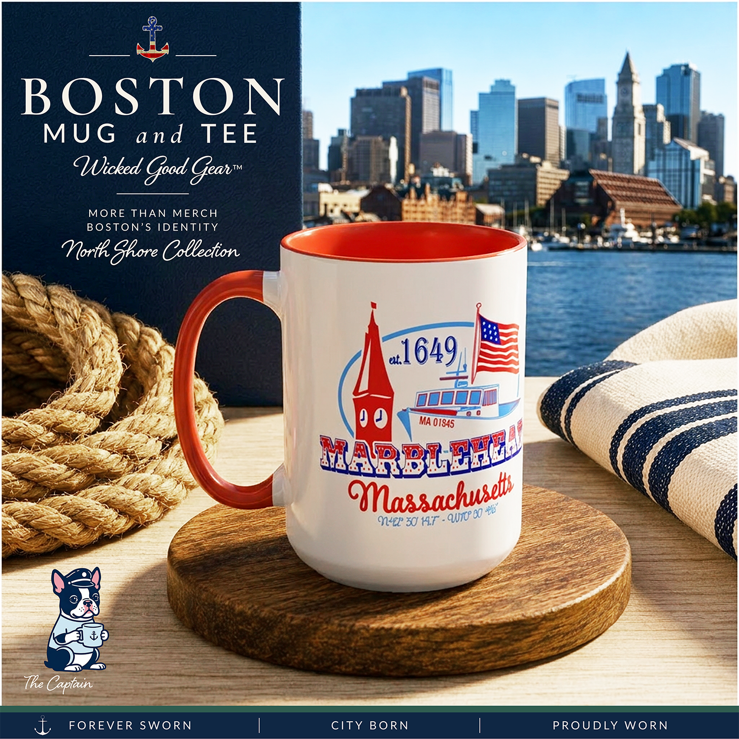 Marblehead Massachusetts 15oz Mug, Marblehead Mug, Marblehead Coffee Mug, Marblehead Gift, Marblehead Gift for Her, Marblehead Gift for Him