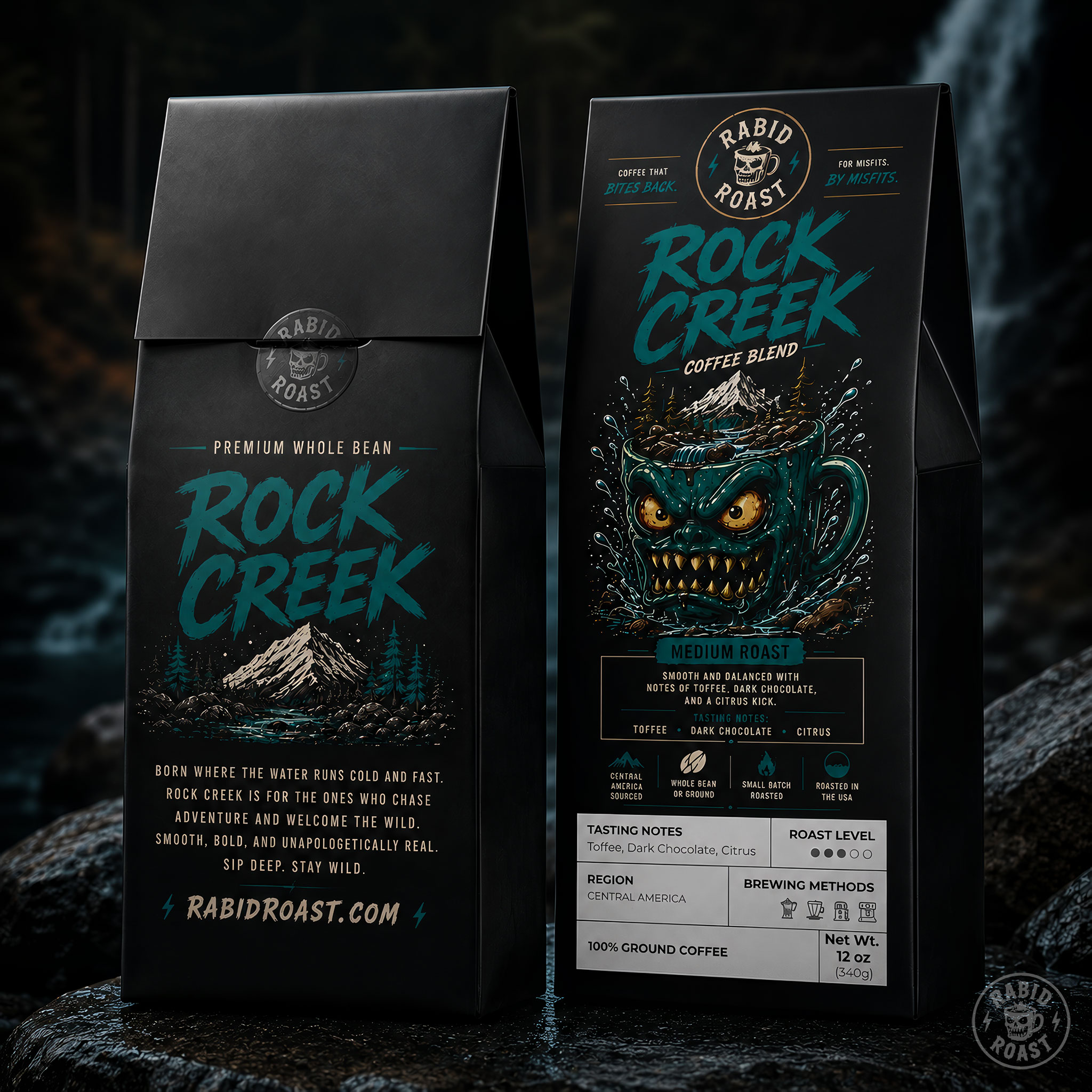 Rabid Roast Rock Creek Medium Roast Coffee Blend product thumbnail image