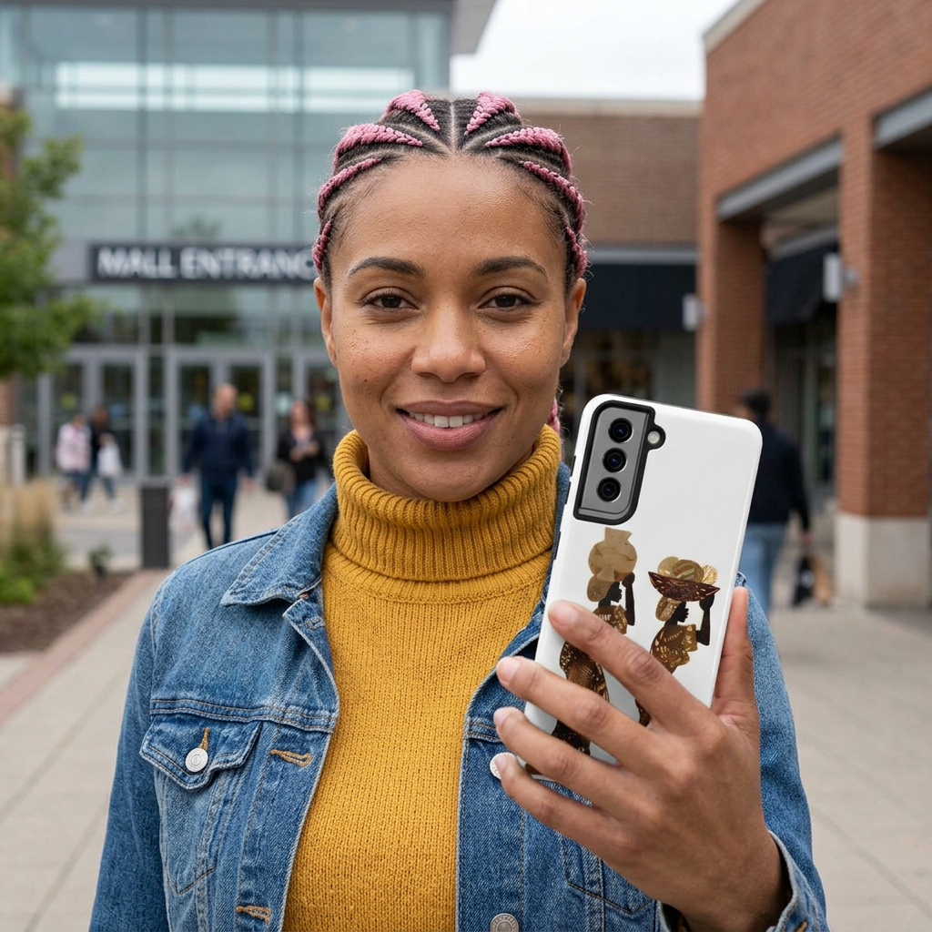 Grace in Motion — African Market Women Tough Phone Case product thumbnail image
