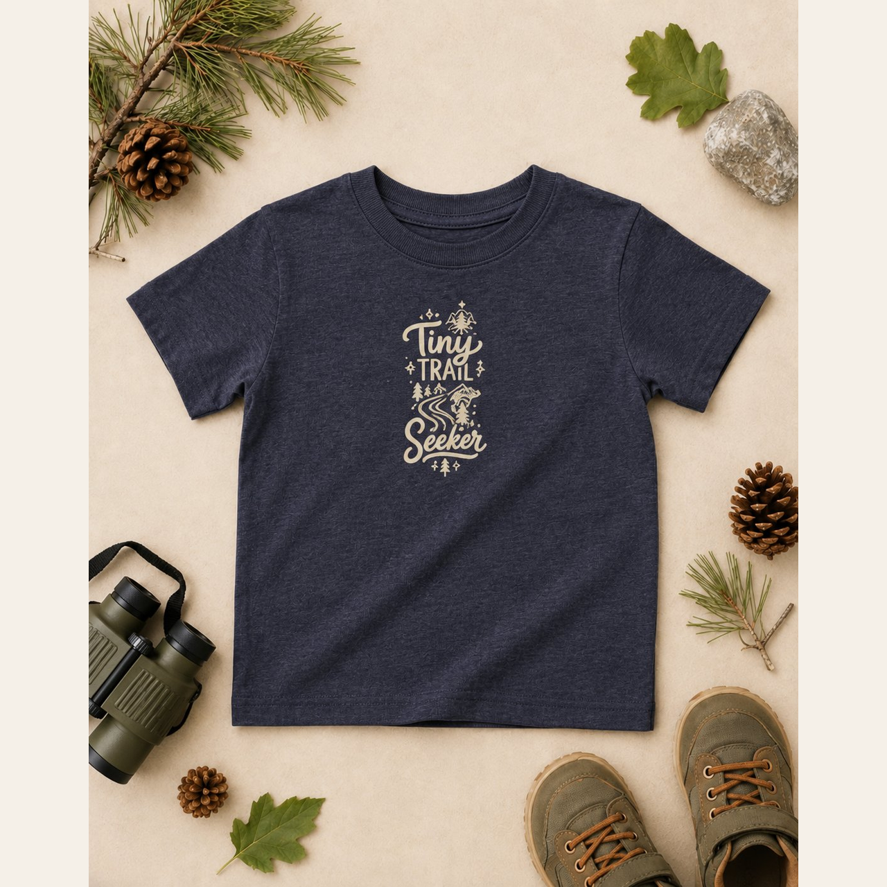 Tiny Trail Seeker Kids Nature T-Shirt — Toddler & Youth Outdoor Tee — Gift for Little Hikers — Kids Camping Shirt — Sizes 2T–5/6T product thumbnail image Tiny Trail Seeker Kids Nature T-Shirt — Toddler & Youth Outdoor Tee — Gift for Little Hikers — Kids Camping Shirt — Sizes 2T–5/6T product thumbnail image