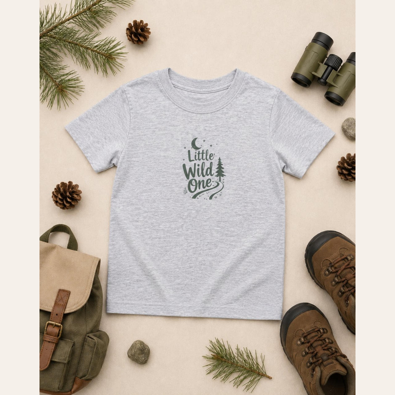 Little Wild One Kids Nature T-Shirt — Toddler & Youth Tee — Nature Baby Gift — Outdoor Kids Shirt — Sizes 2T–5/6T product thumbnail image Little Wild One Kids Nature T-Shirt — Toddler & Youth Tee — Nature Baby Gift — Outdoor Kids Shirt — Sizes 2T–5/6T product thumbnail image