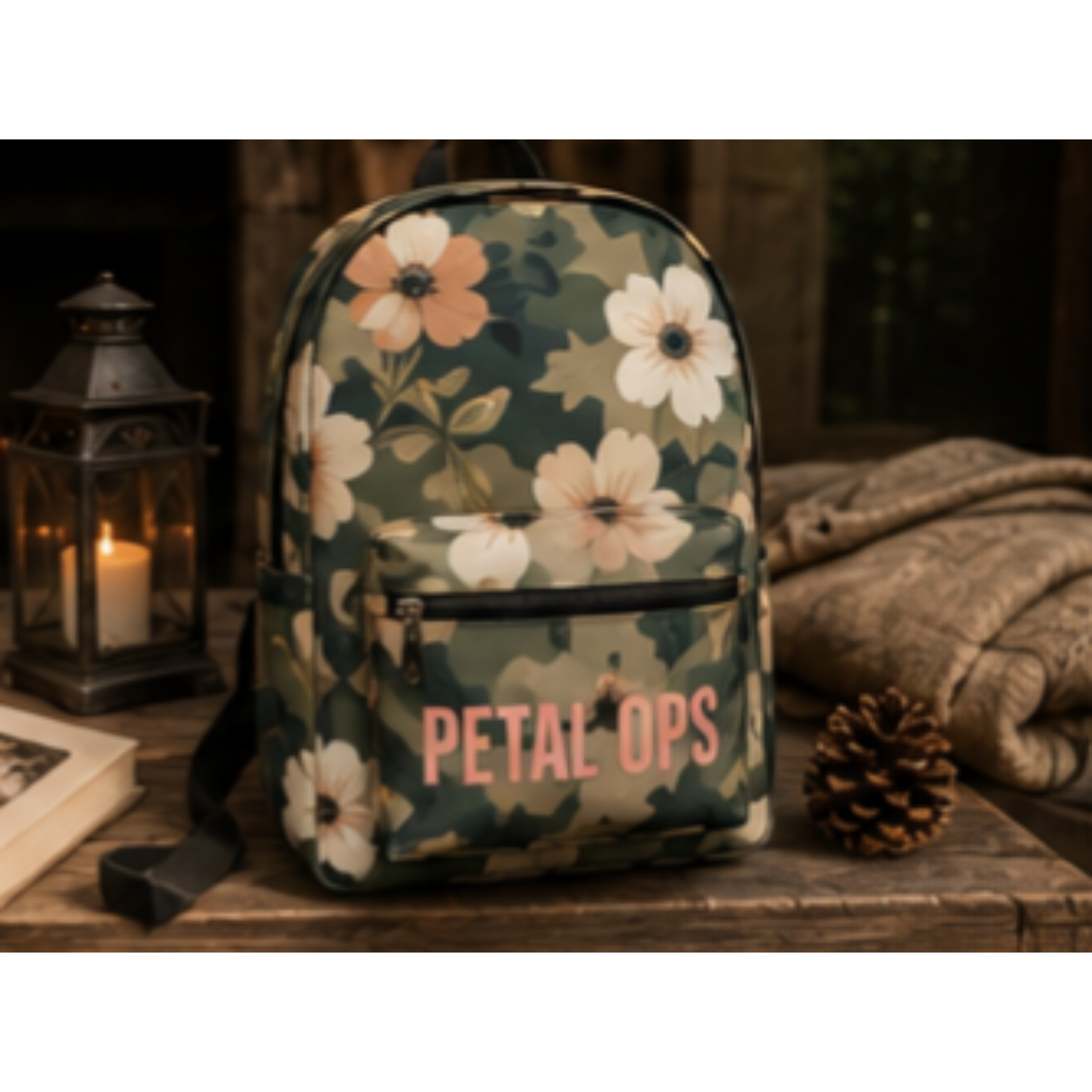 Backpack, Floral Camo Backpack, Flower Camouflage Rucksack, Petal Ops Design, Botanical Backpack, Nature Lover Bag product thumbnail image Backpack, Floral Camo Backpack, Flower Camouflage Rucksack, Petal Ops Design, Botanical Backpack, Nature Lover Bag product thumbnail image