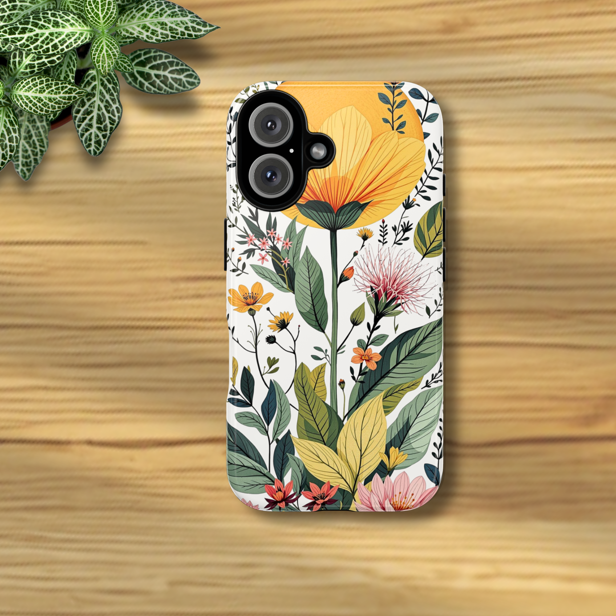 Floral Meadow Tough Phone Case — Modern Botanical Cover product thumbnail image Floral Meadow Tough Phone Case — Modern Botanical Cover product thumbnail image
