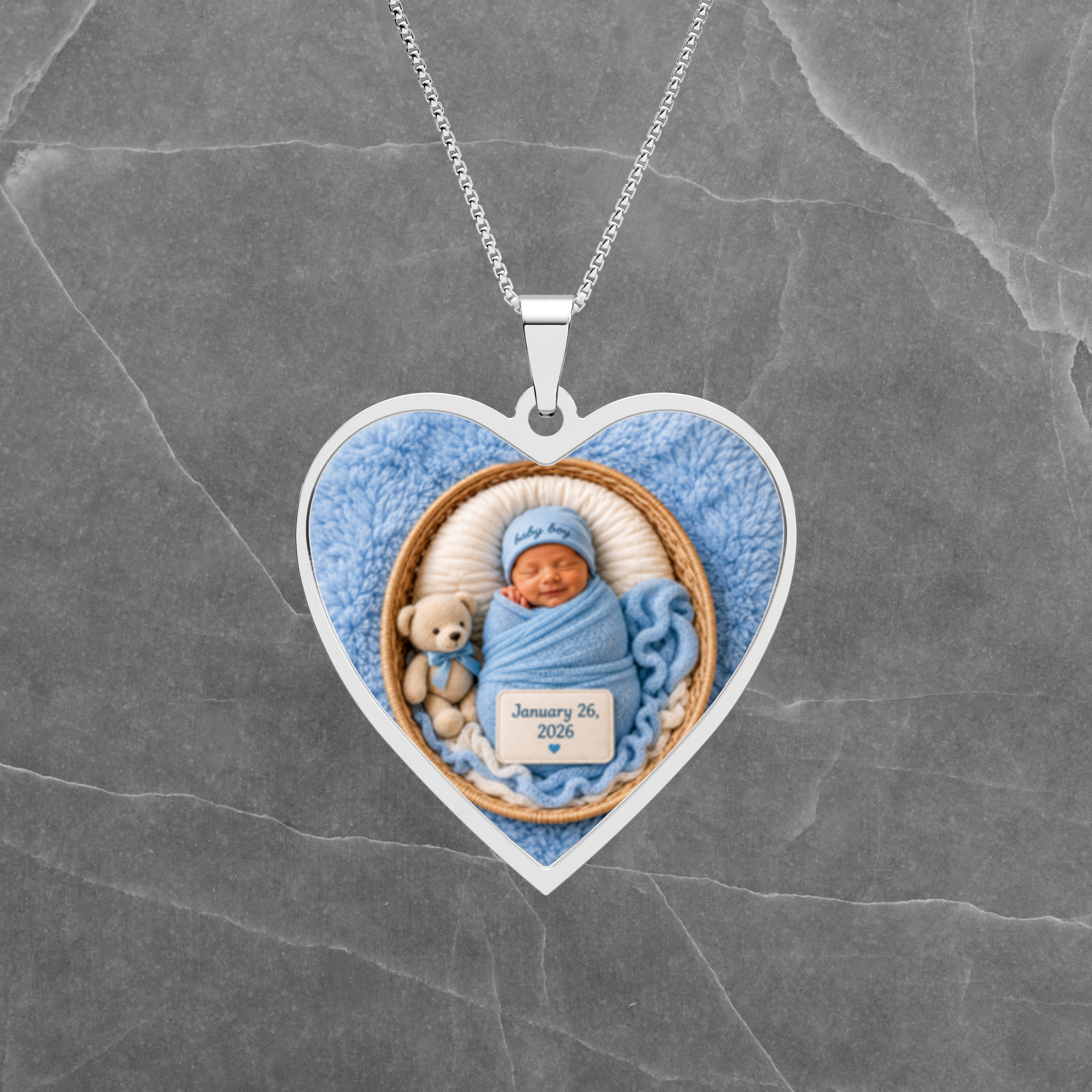 Personalized Heart Frame Photo Pendant product thumbnail image